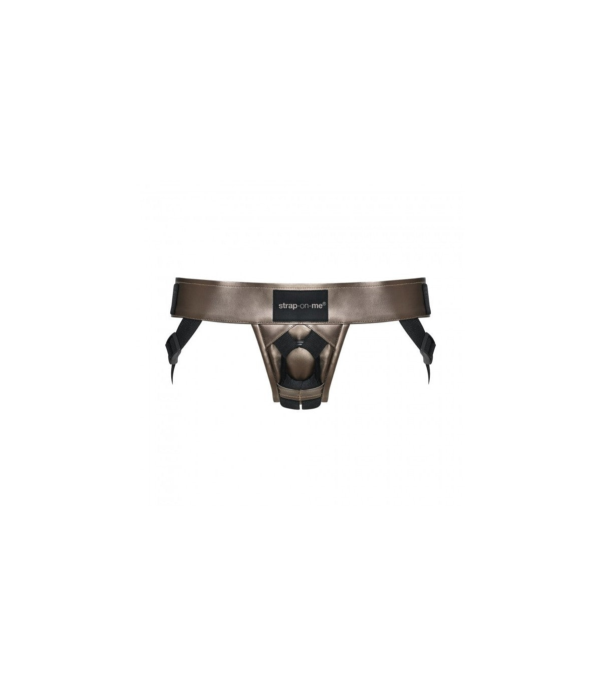 Curious faux leather harness base