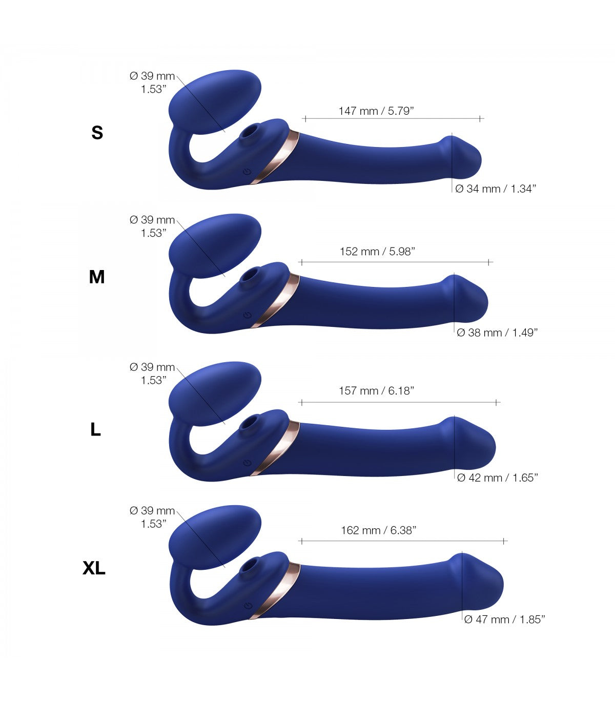 HARNESS REGOLABILE MULTIORGASMO S BLU