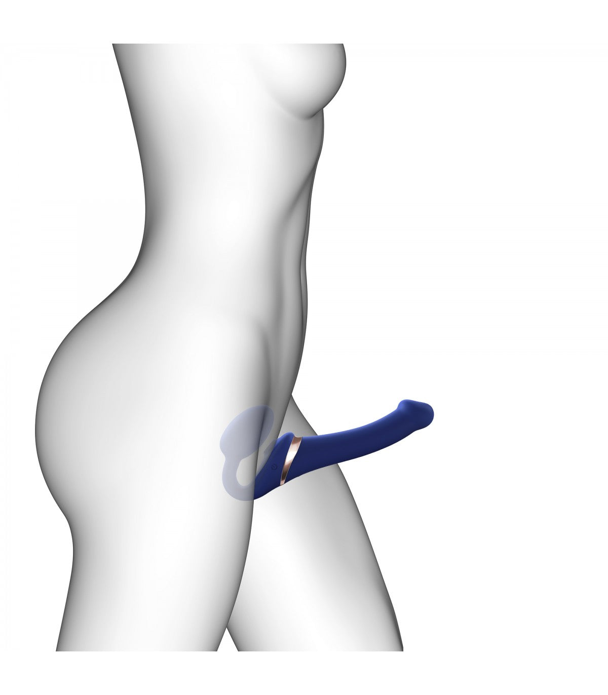 HARNESS REGOLABILE MULTIORGASMO S BLU