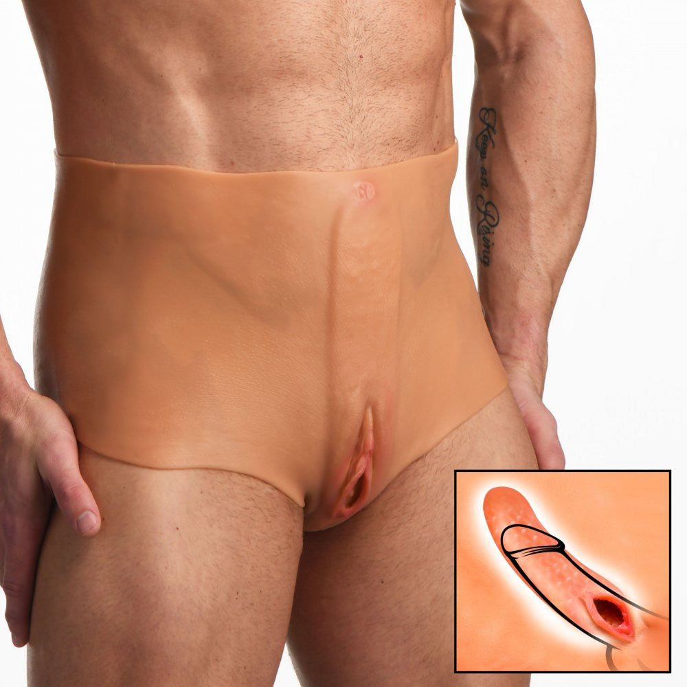 Silicone vaginal panties