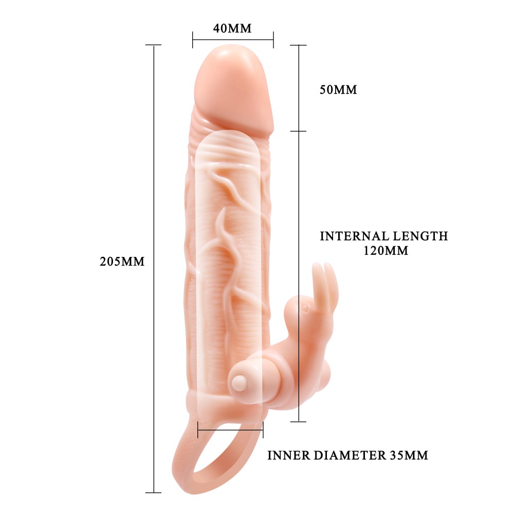 Pretty Love Brave Man Guaina vibrante per pene