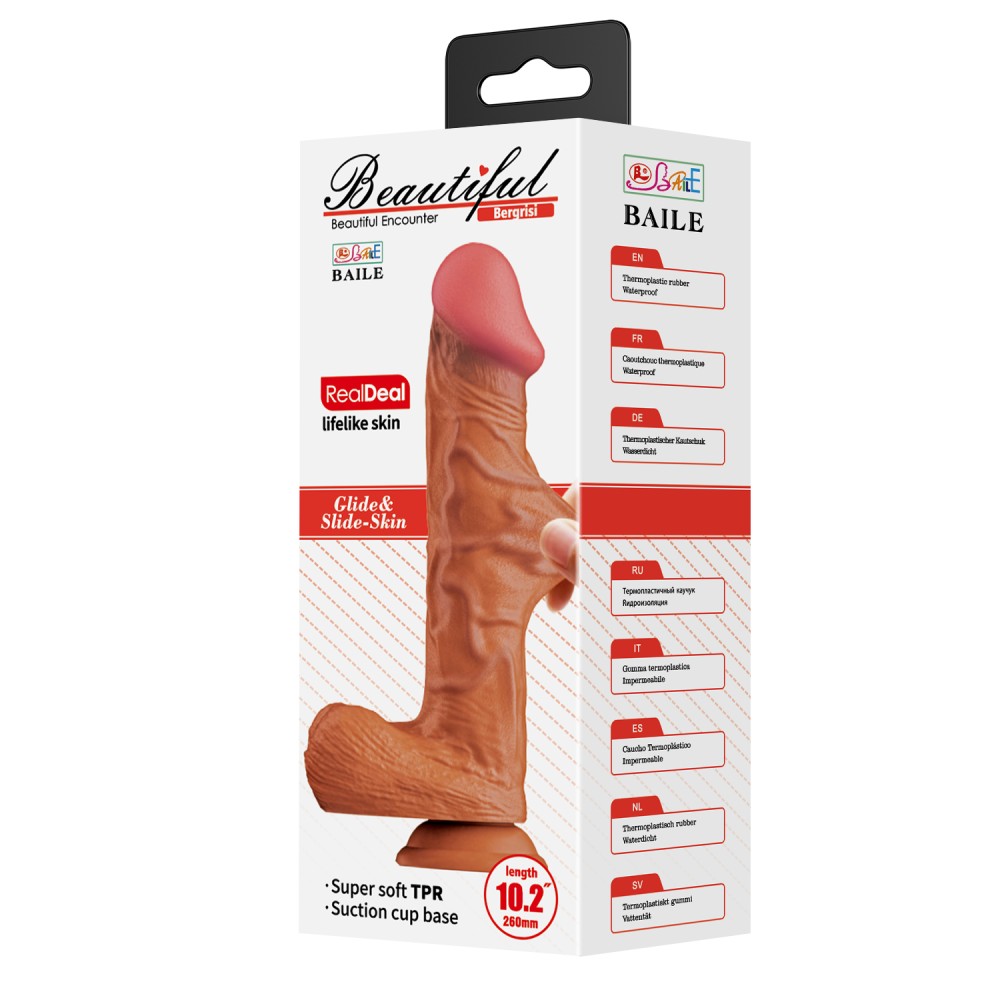 Beautiful 10.2" Bergrisi brown dildo