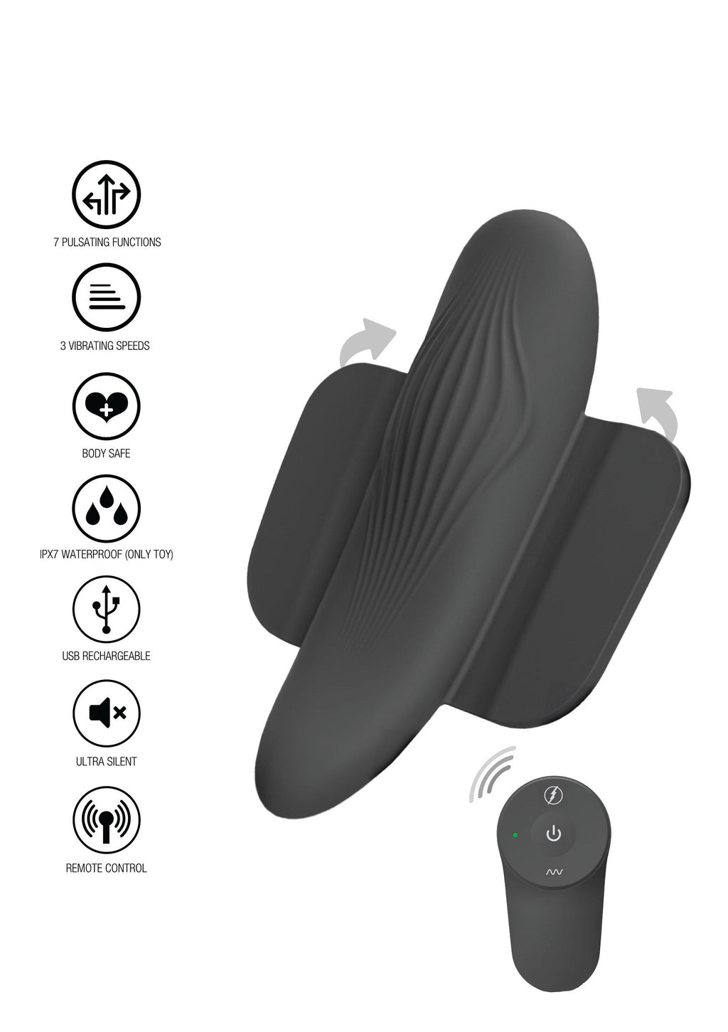 Vibratore per mutandine Kalli nero