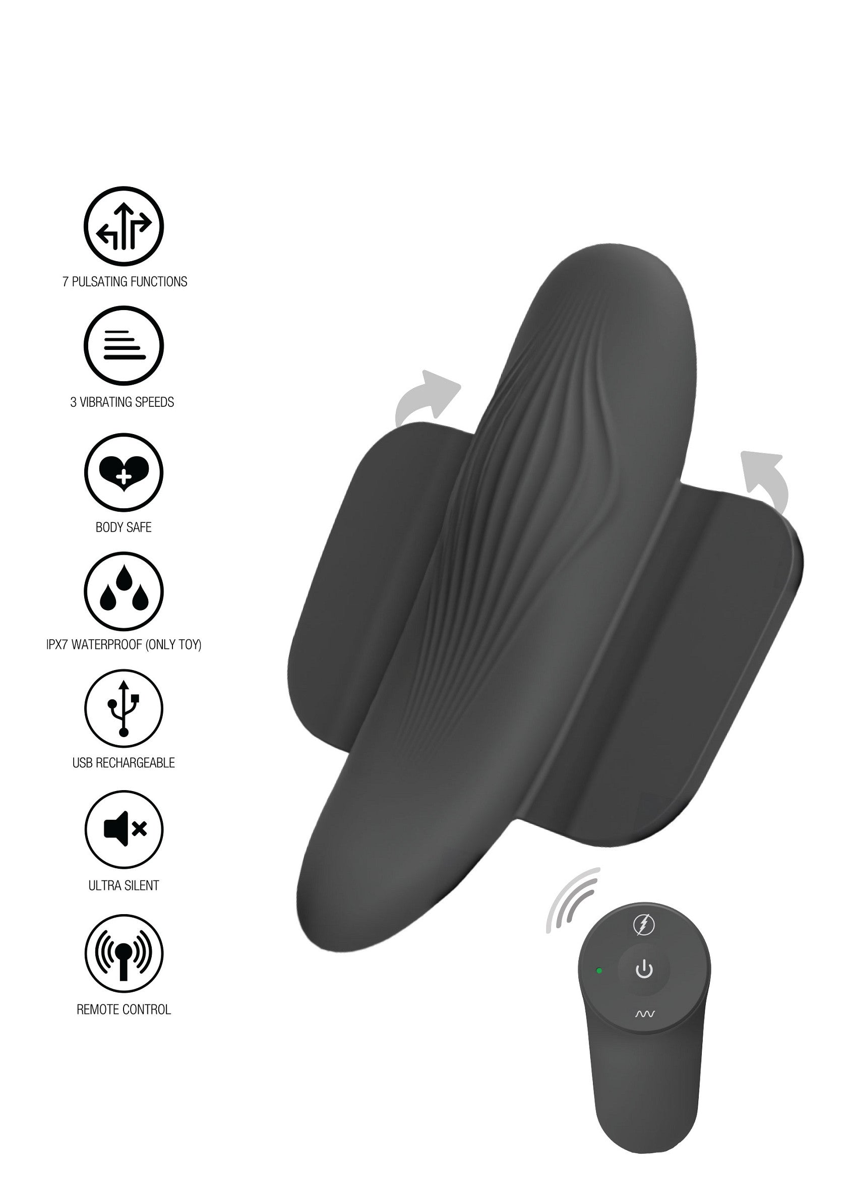 Vibratore per mutandine Kalli nero