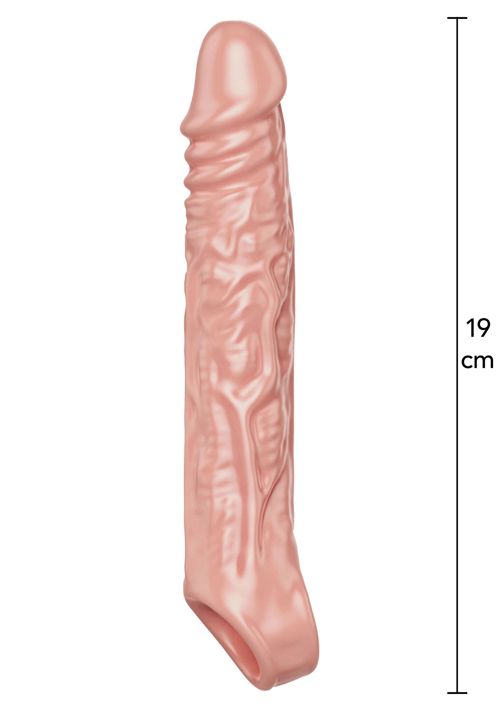 Manicotto di estensione TPE grande 19 cm carne