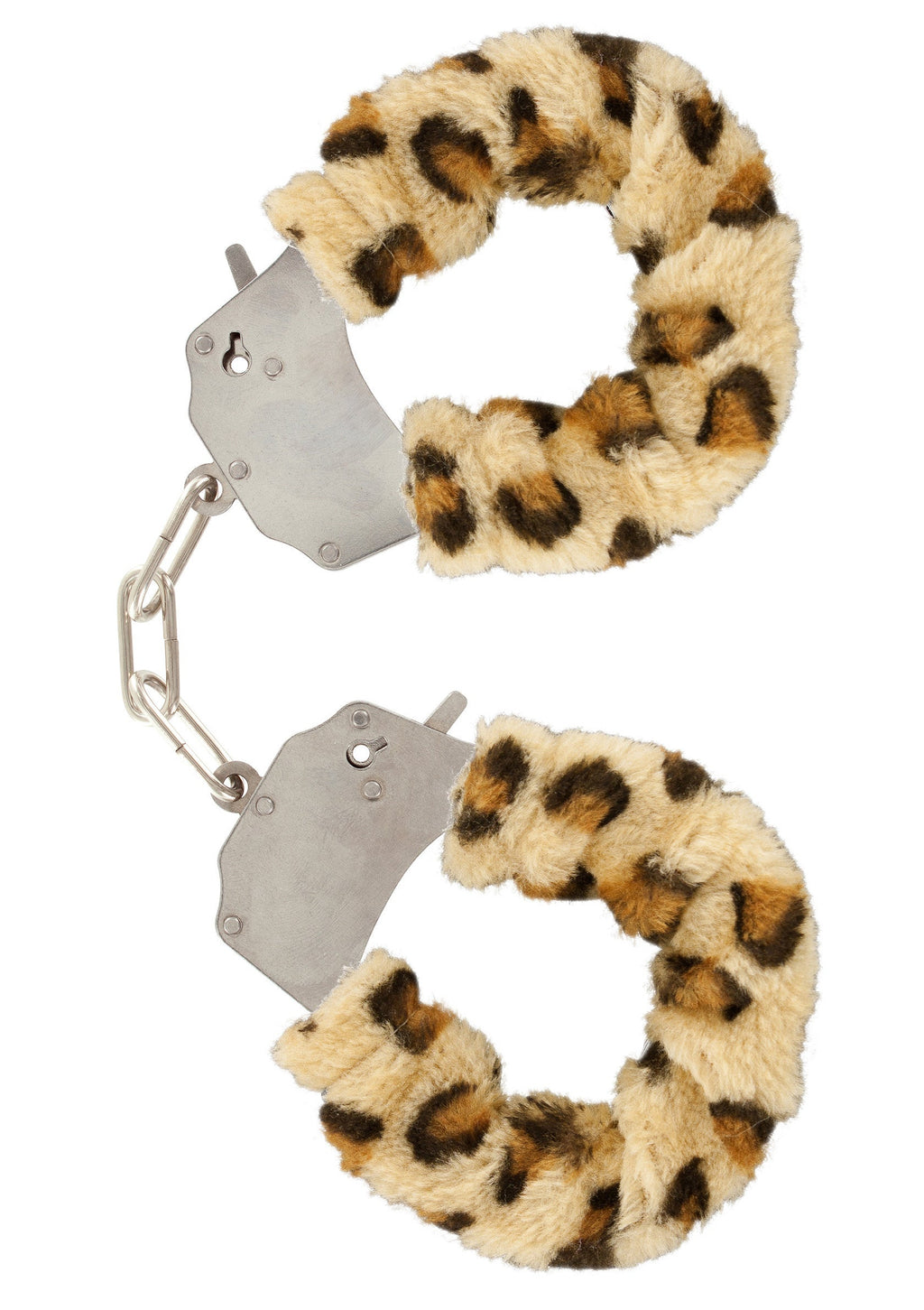 Leopard print furry fun cuffs