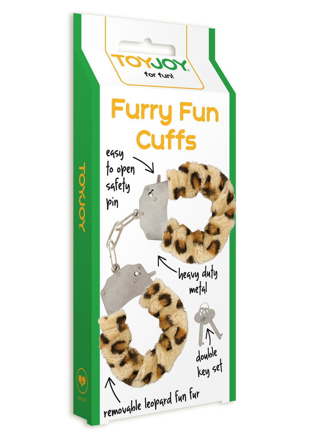 Leopard print furry fun cuffs