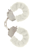 White fluffy fun cuffs