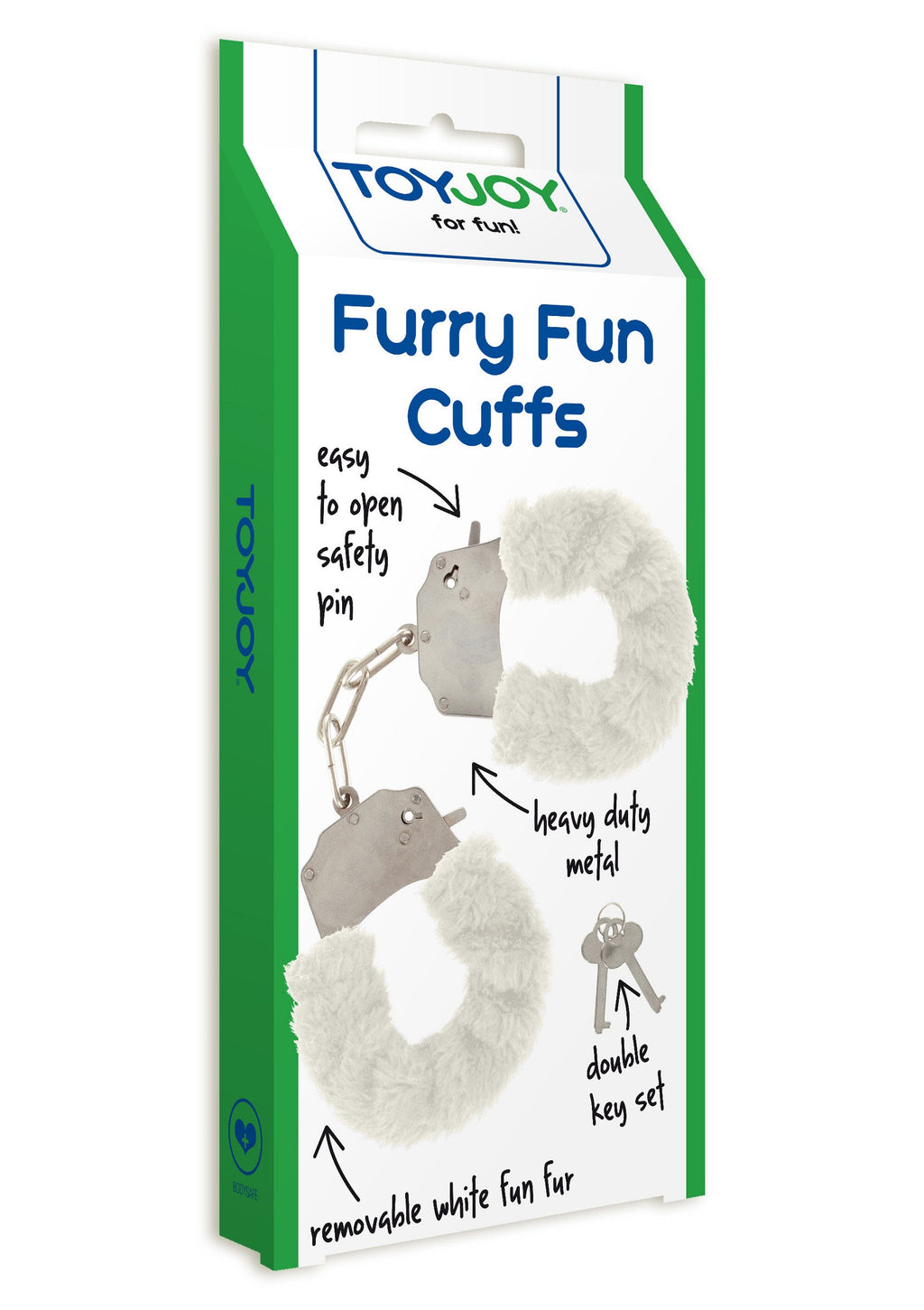 White fluffy fun cuffs