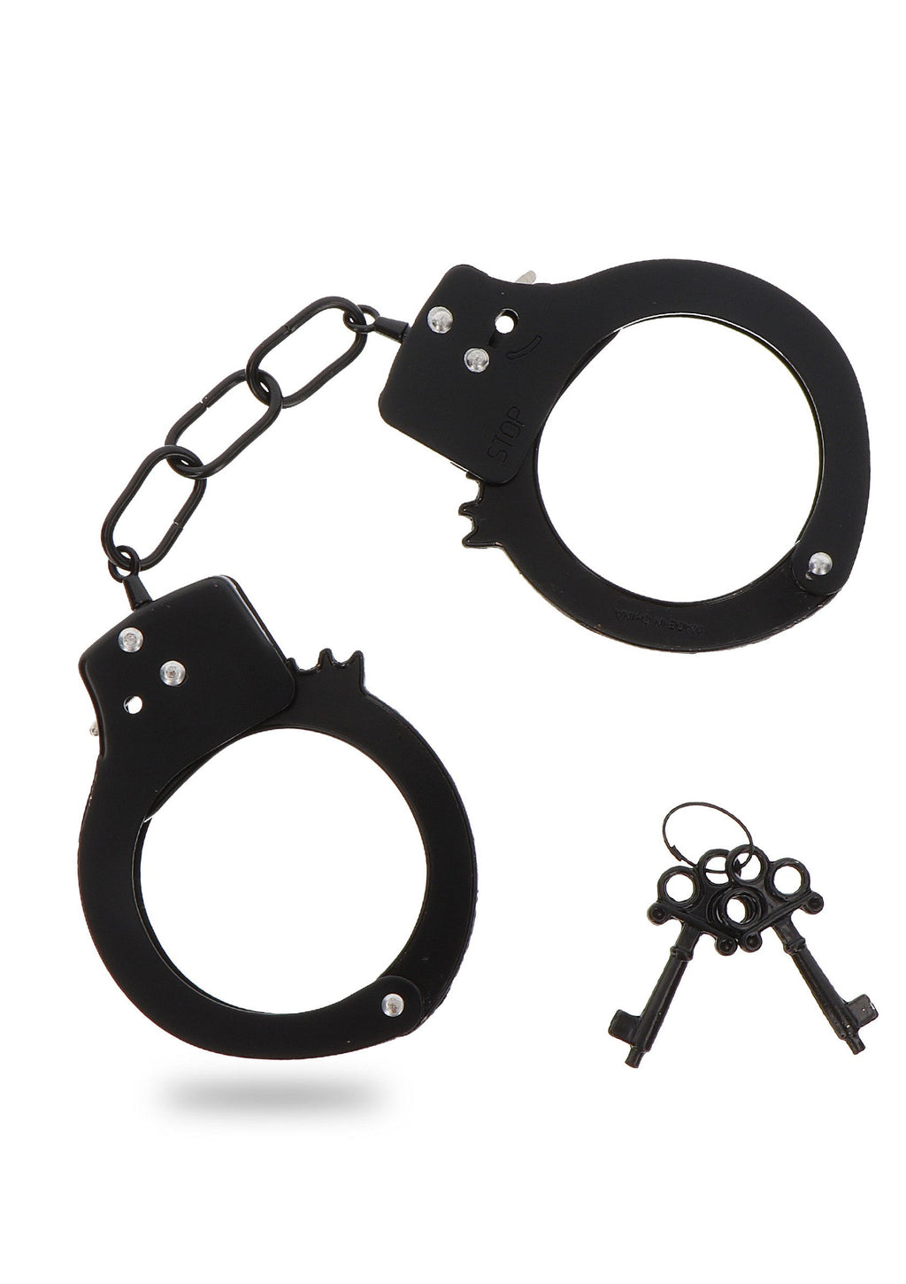 Handcuffs in black metal