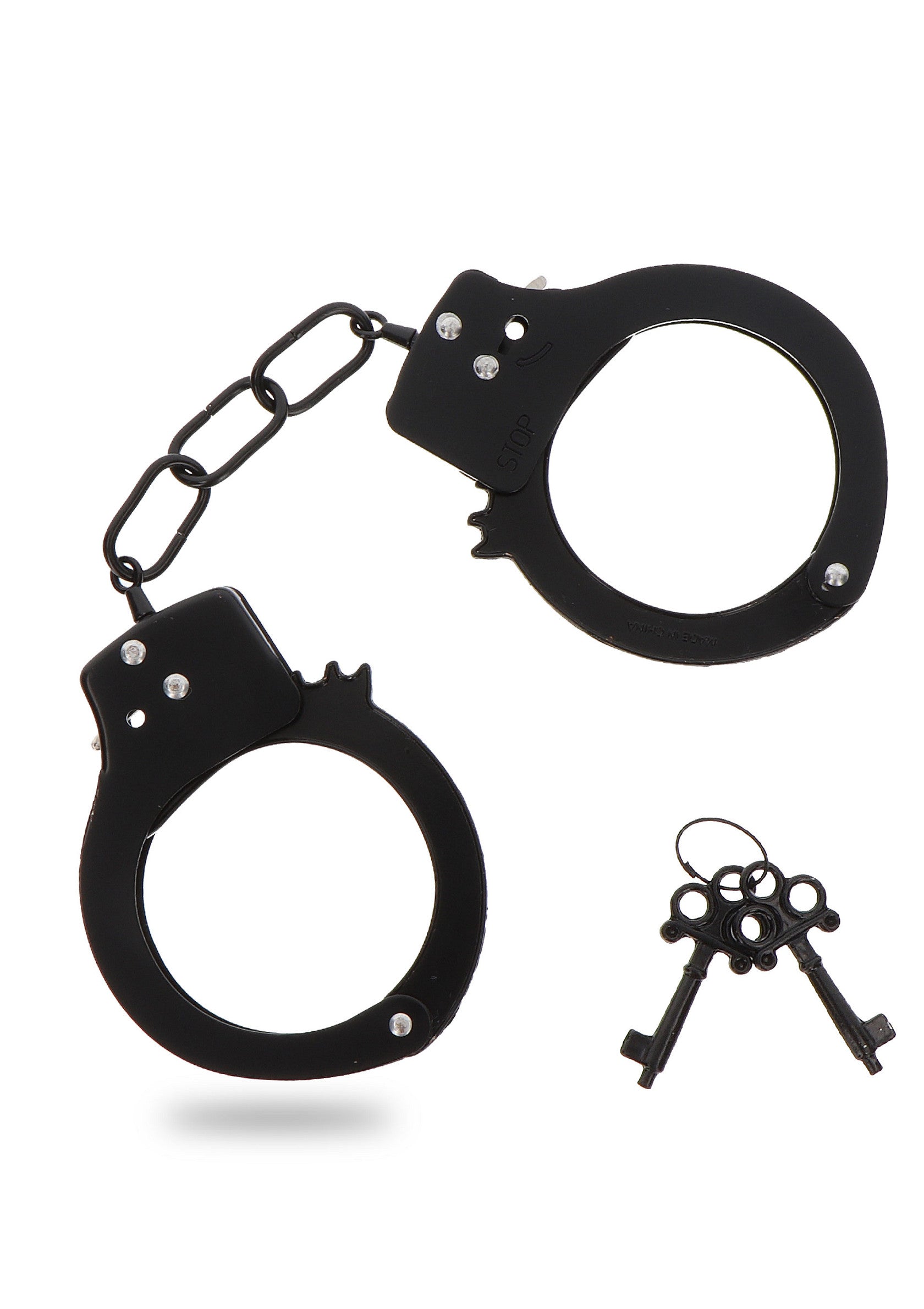 Handcuffs in black metal