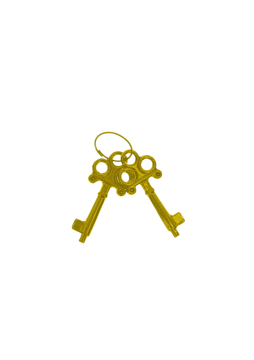 Golden metal handcuffs