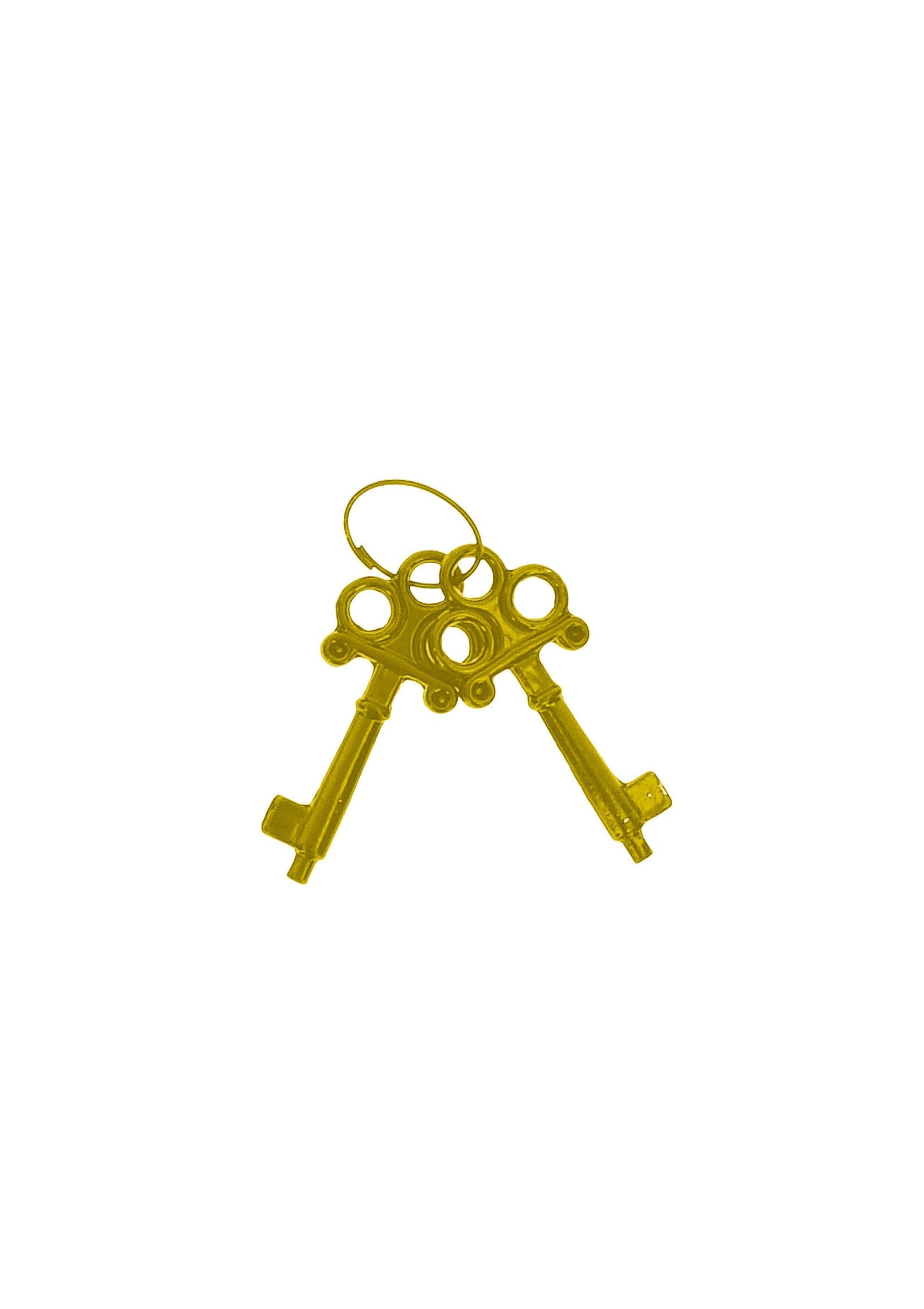 Golden metal handcuffs