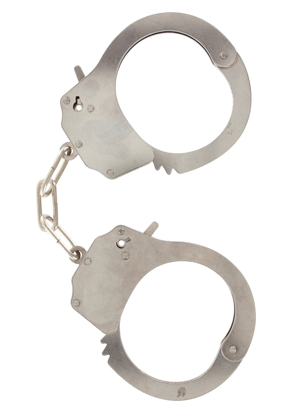Handcuffs in silver metal