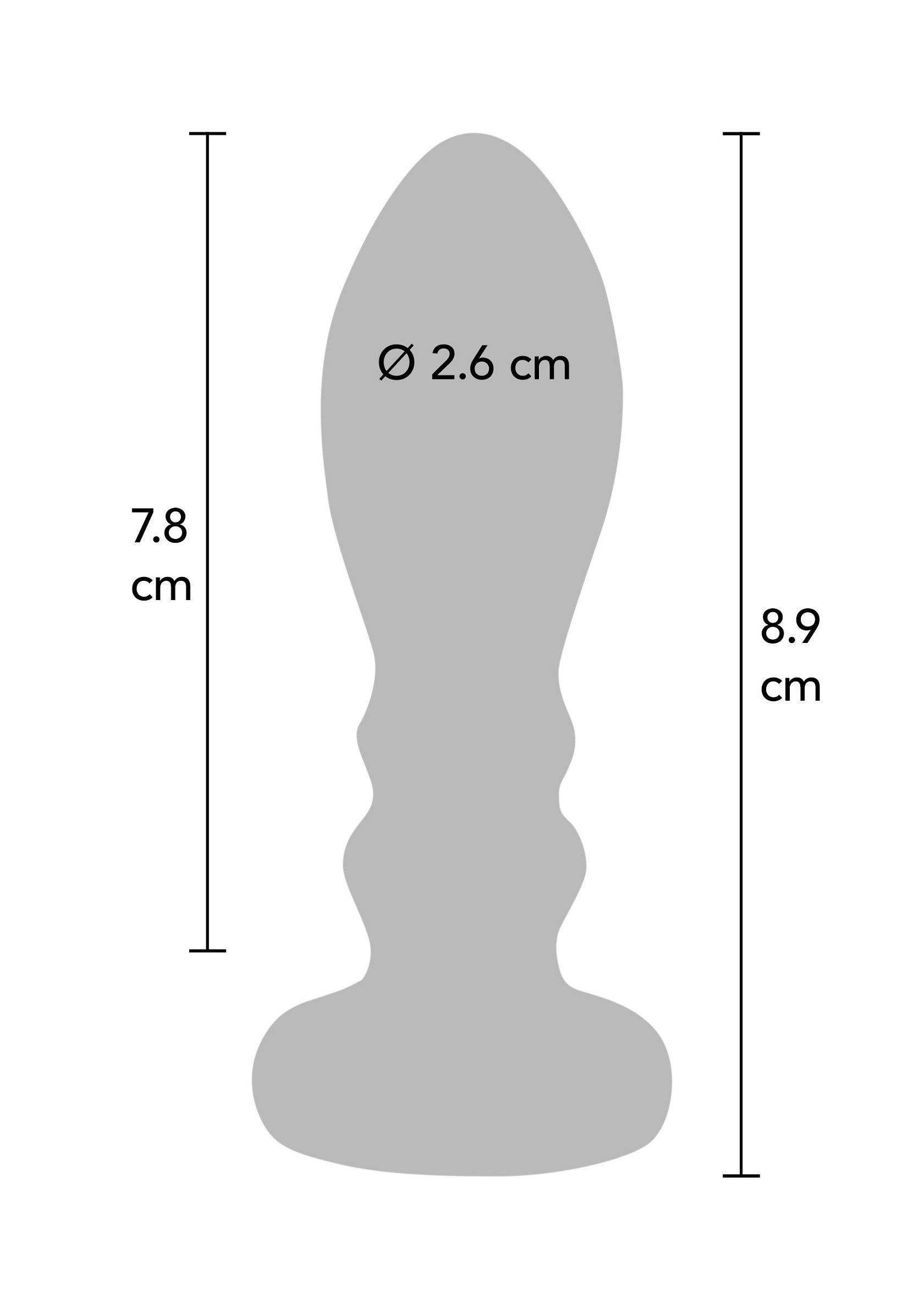 Slider Vibrating Plug Medium vibratore in argento