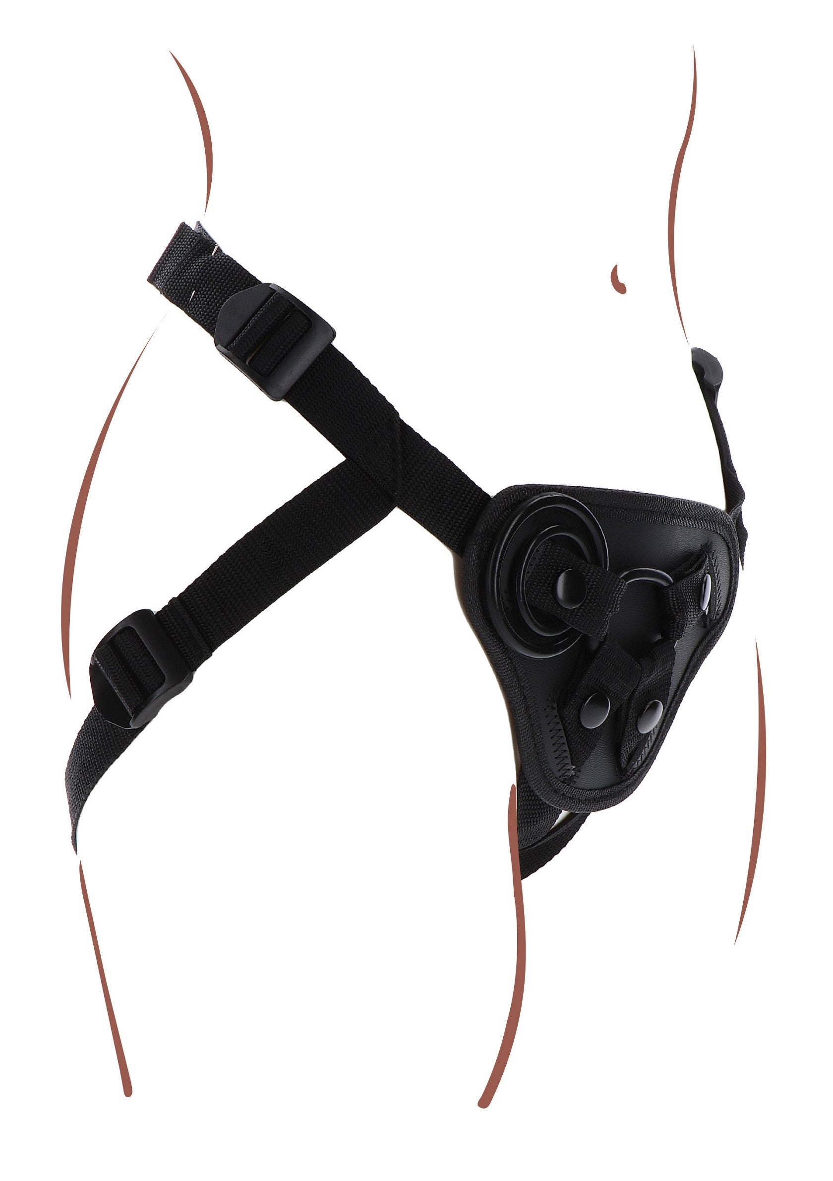 Black Strap-On Harness