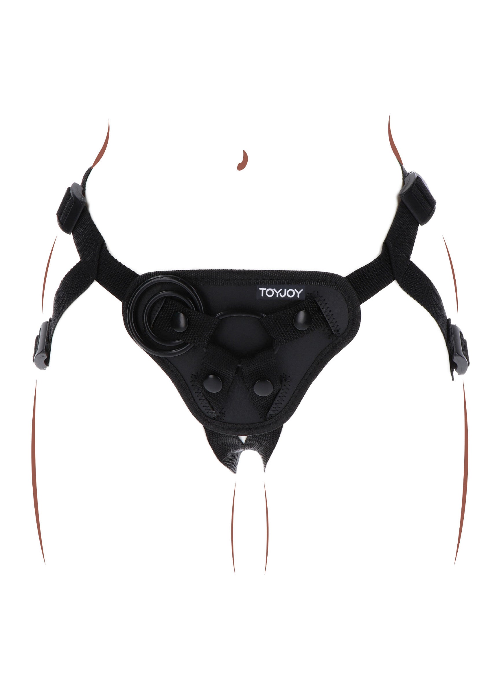 Black Strap-On Harness