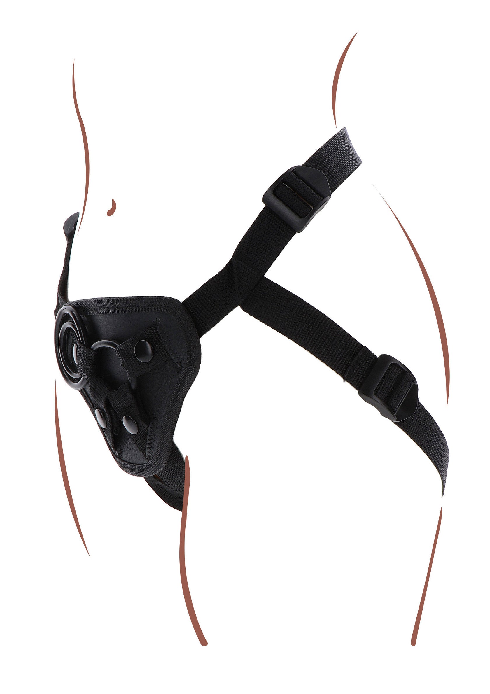 Black Strap-On Harness