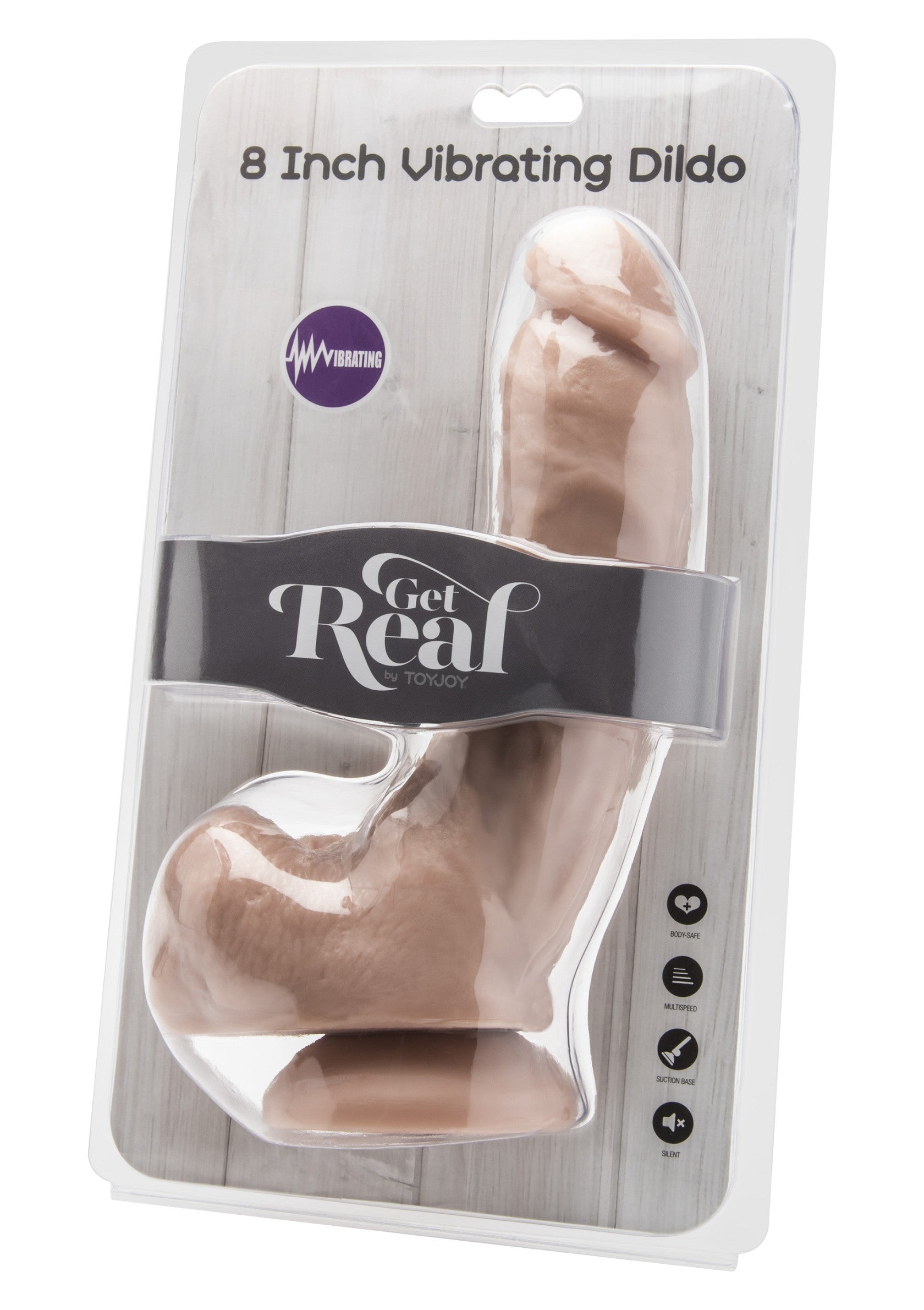 Dildo vibrante in PVC da 20,5 cm color carne