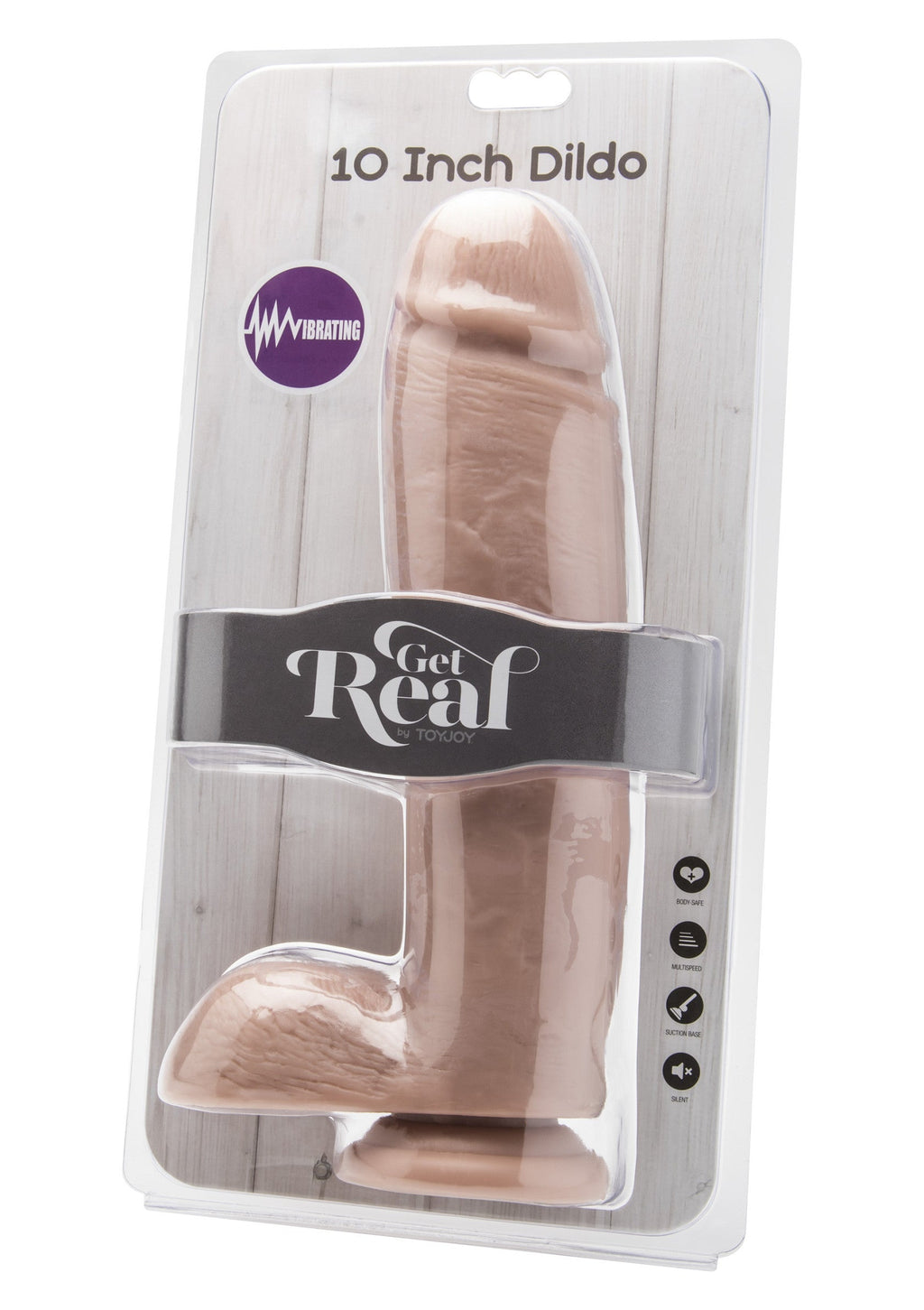 25.5cm Realistic Vibrating PVC Dildo