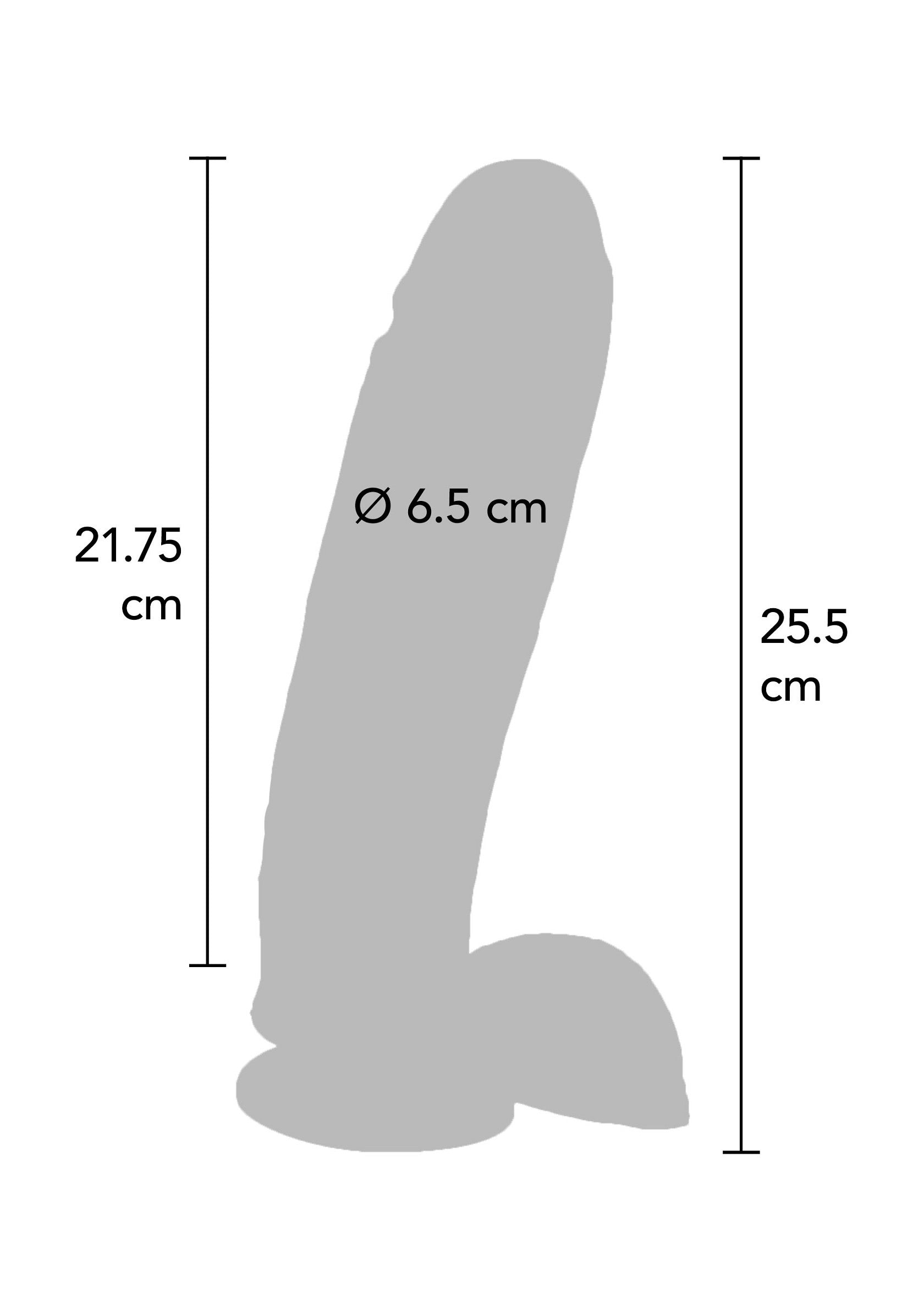 25.5cm Realistic Vibrating PVC Dildo