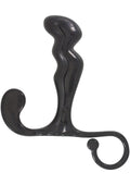 Black prostate massager with power plug