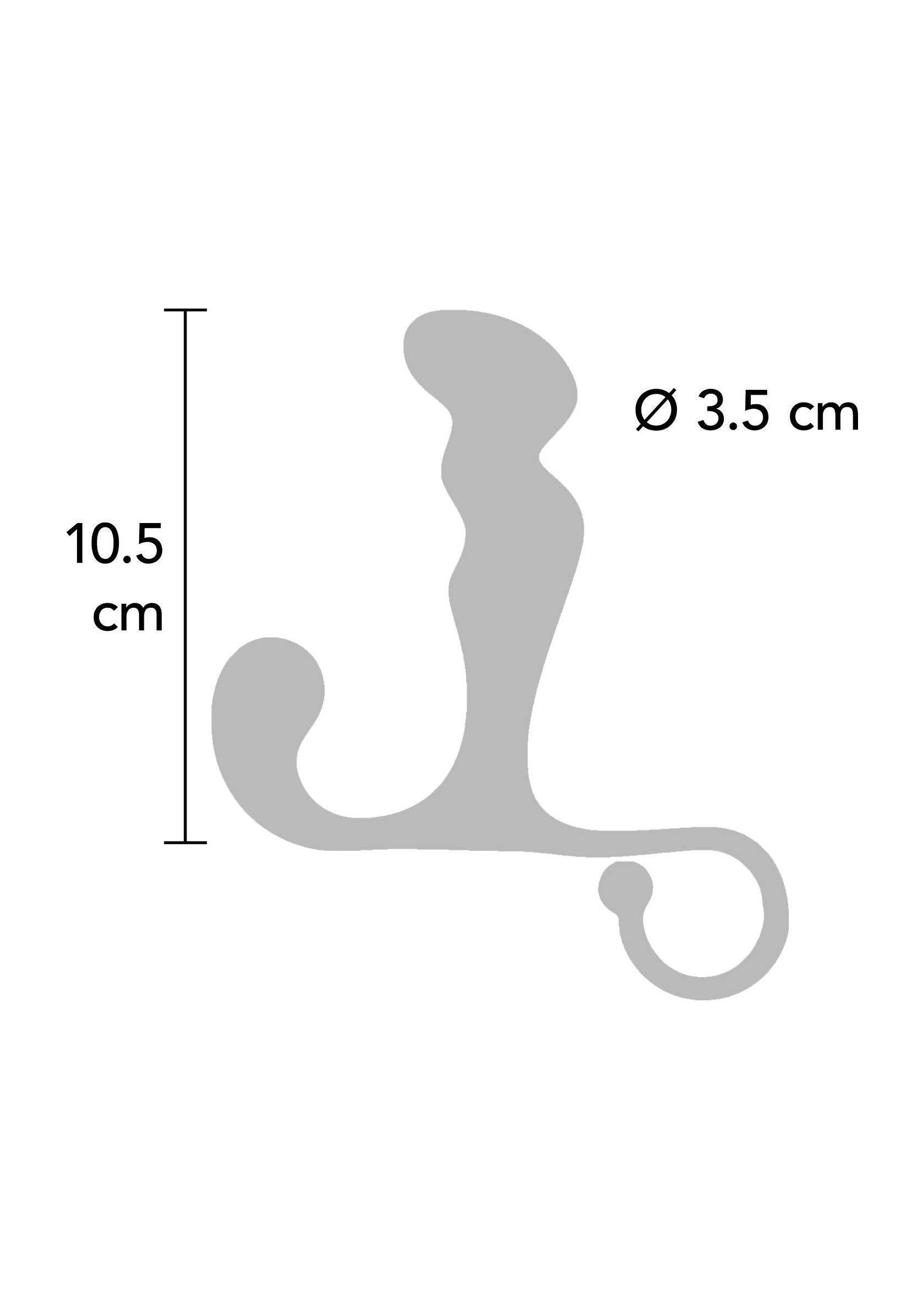 Black prostate massager with power plug