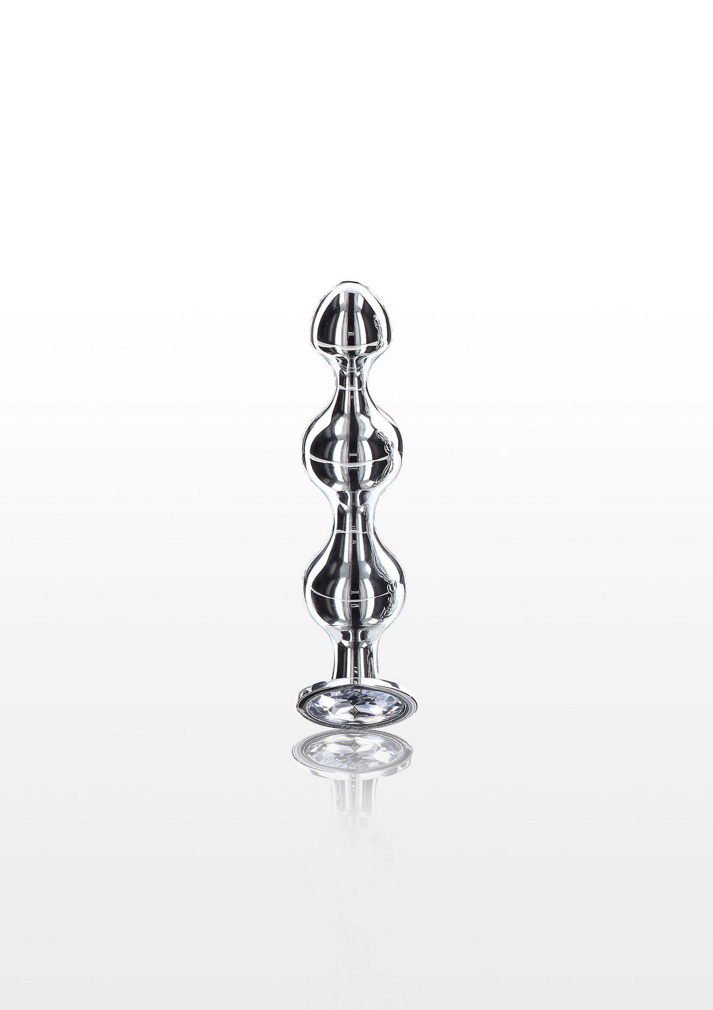 Small silver diamond star beads