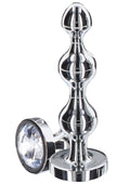 Large silver star-shaped diamond beads