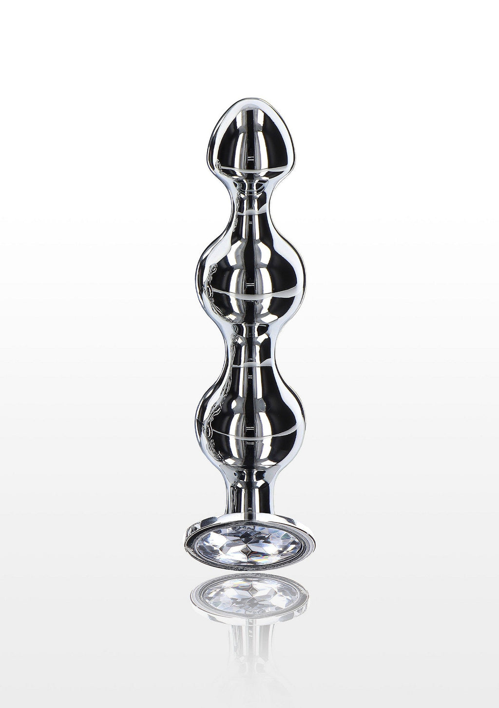 Large silver star-shaped diamond beads