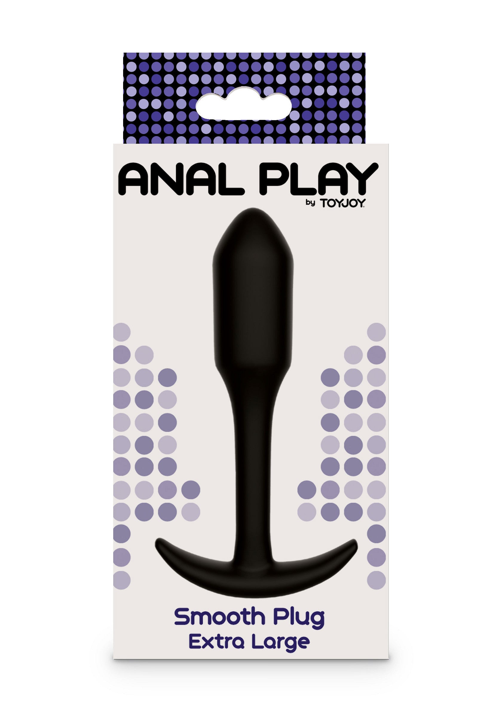 Black smooth XL butt plug