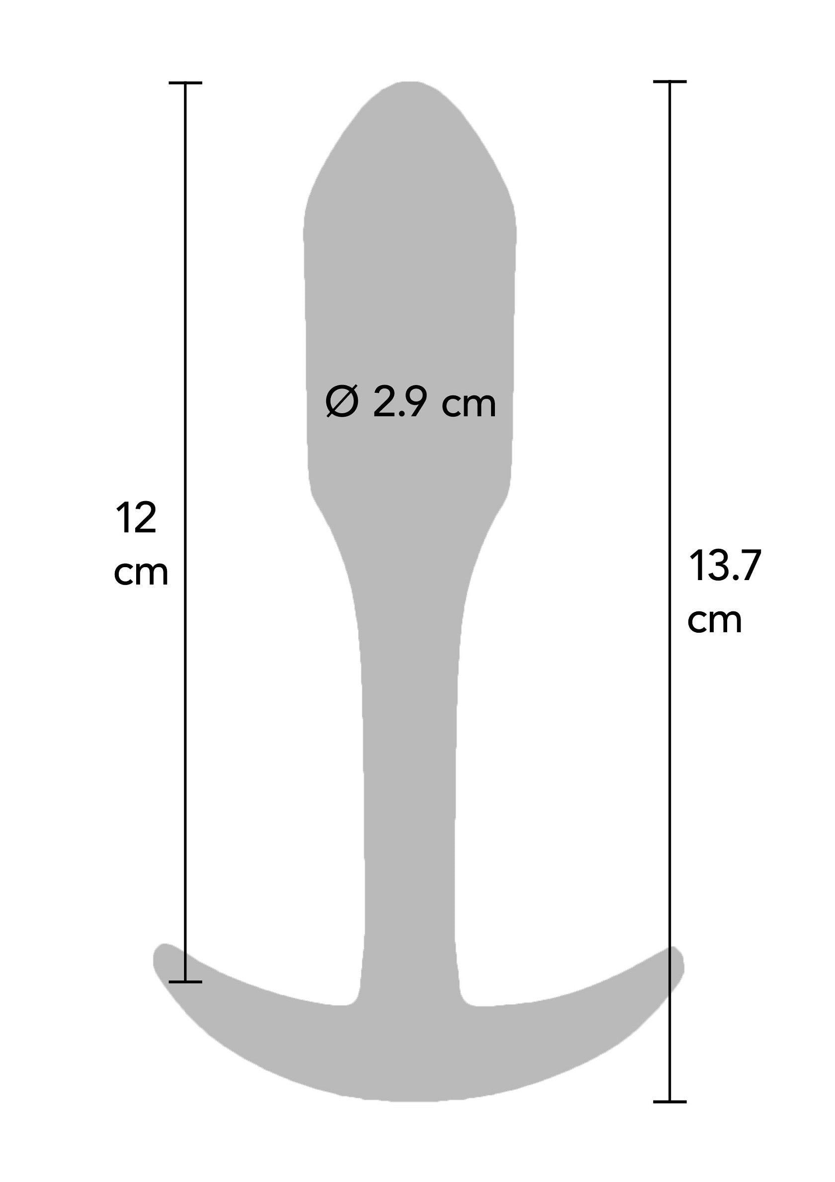 Black smooth XL butt plug