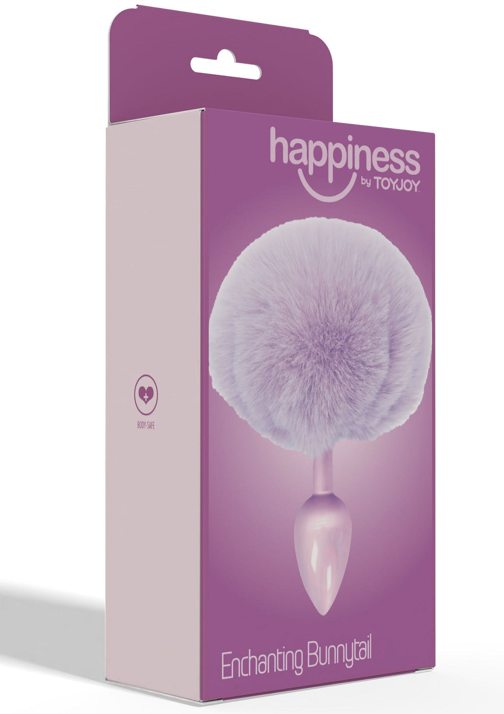 Purple Bunnytail Vibrating Butt Plug