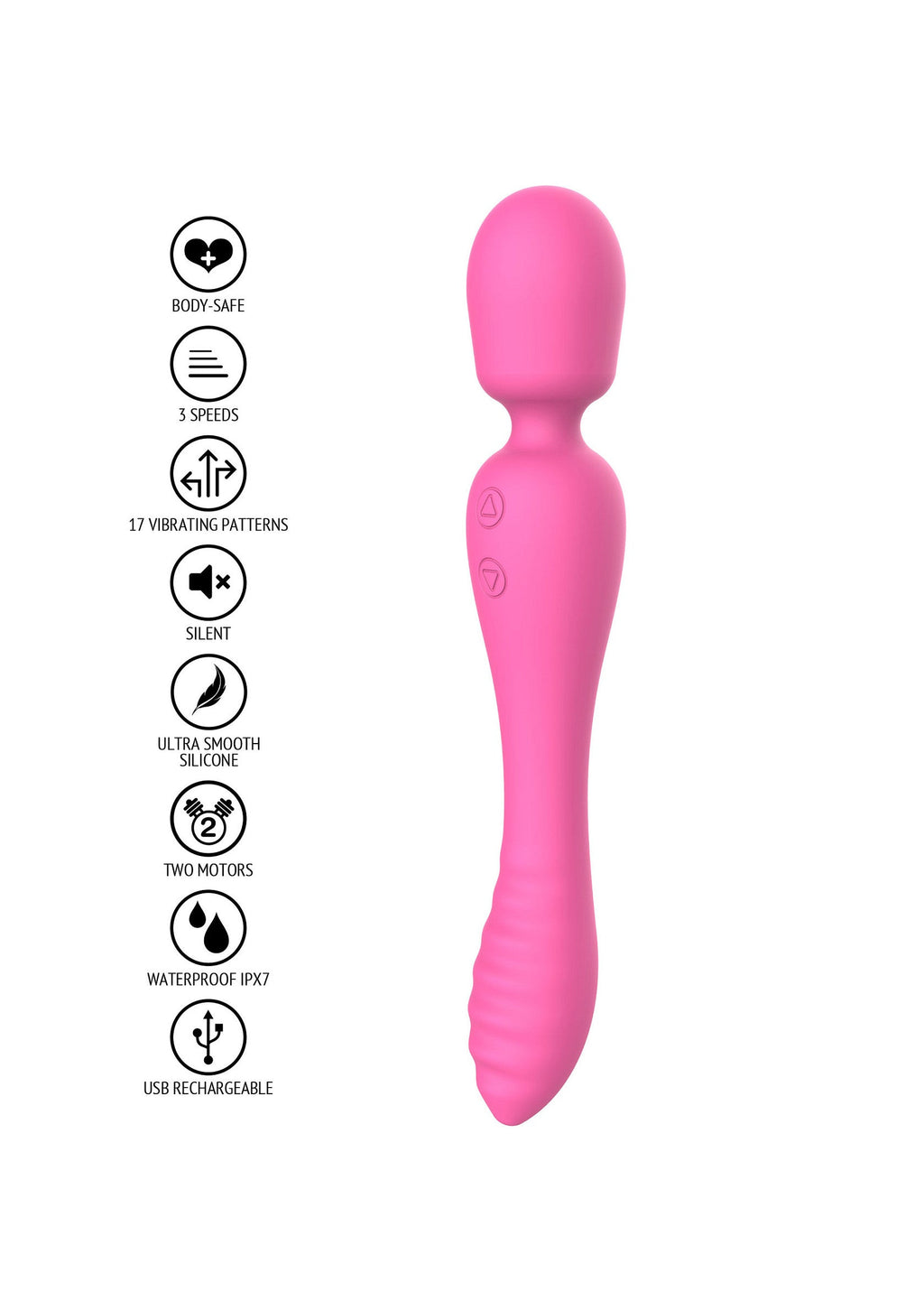 Evermore 2 in 1 massaggiatore rosa