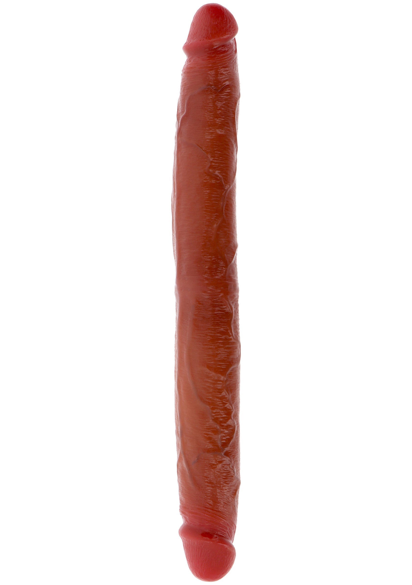 Doppio Dong Silicone Prepuzio 35 cm caramello