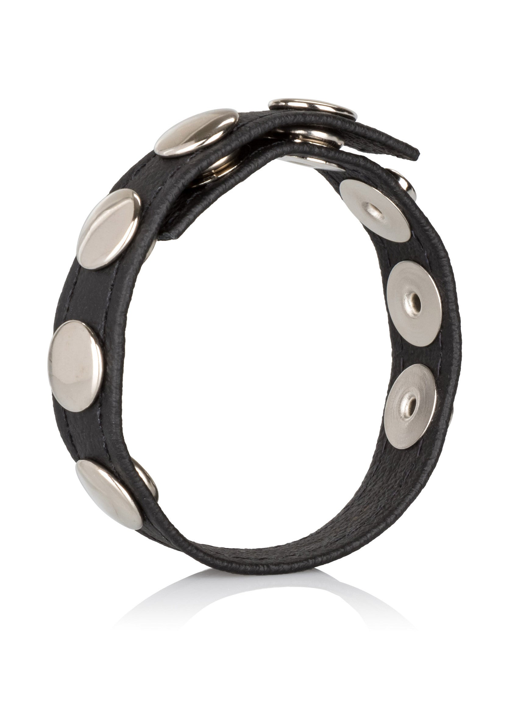 Anello bondage multiplo in pelle nero
