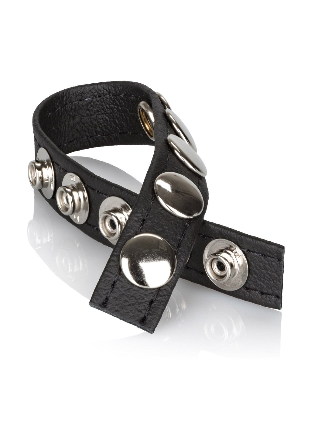 Anello bondage multiplo in pelle nero