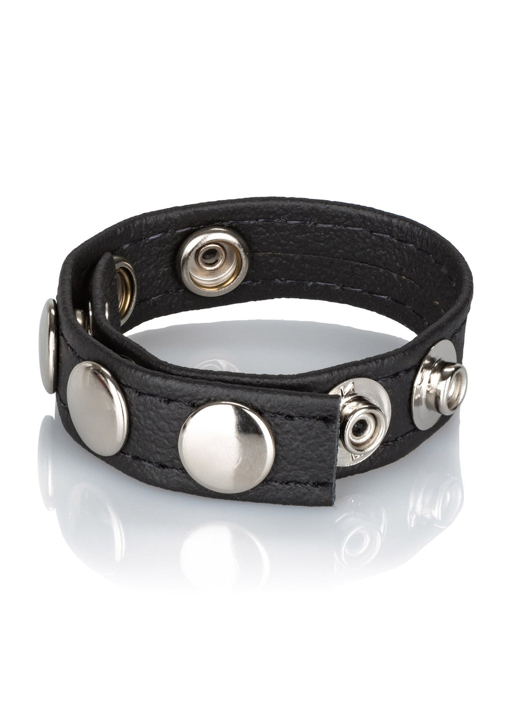 Anello bondage multiplo in pelle nero