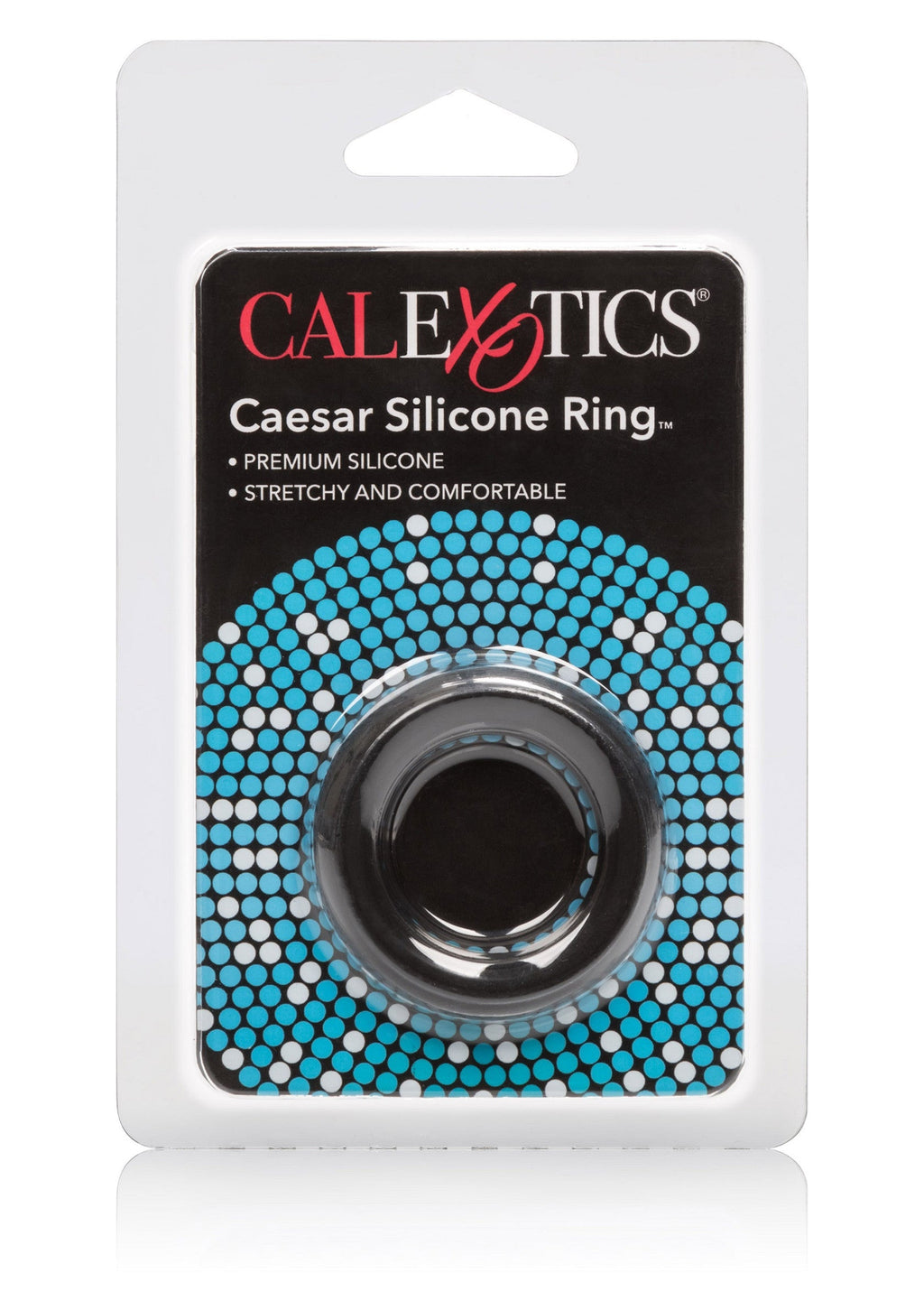 Caesar black silicone ring