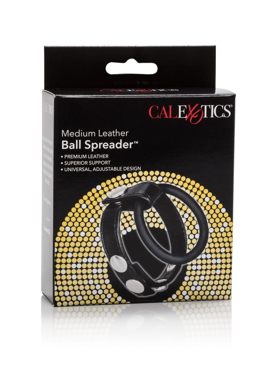 Spargipalle in pelle nero medio