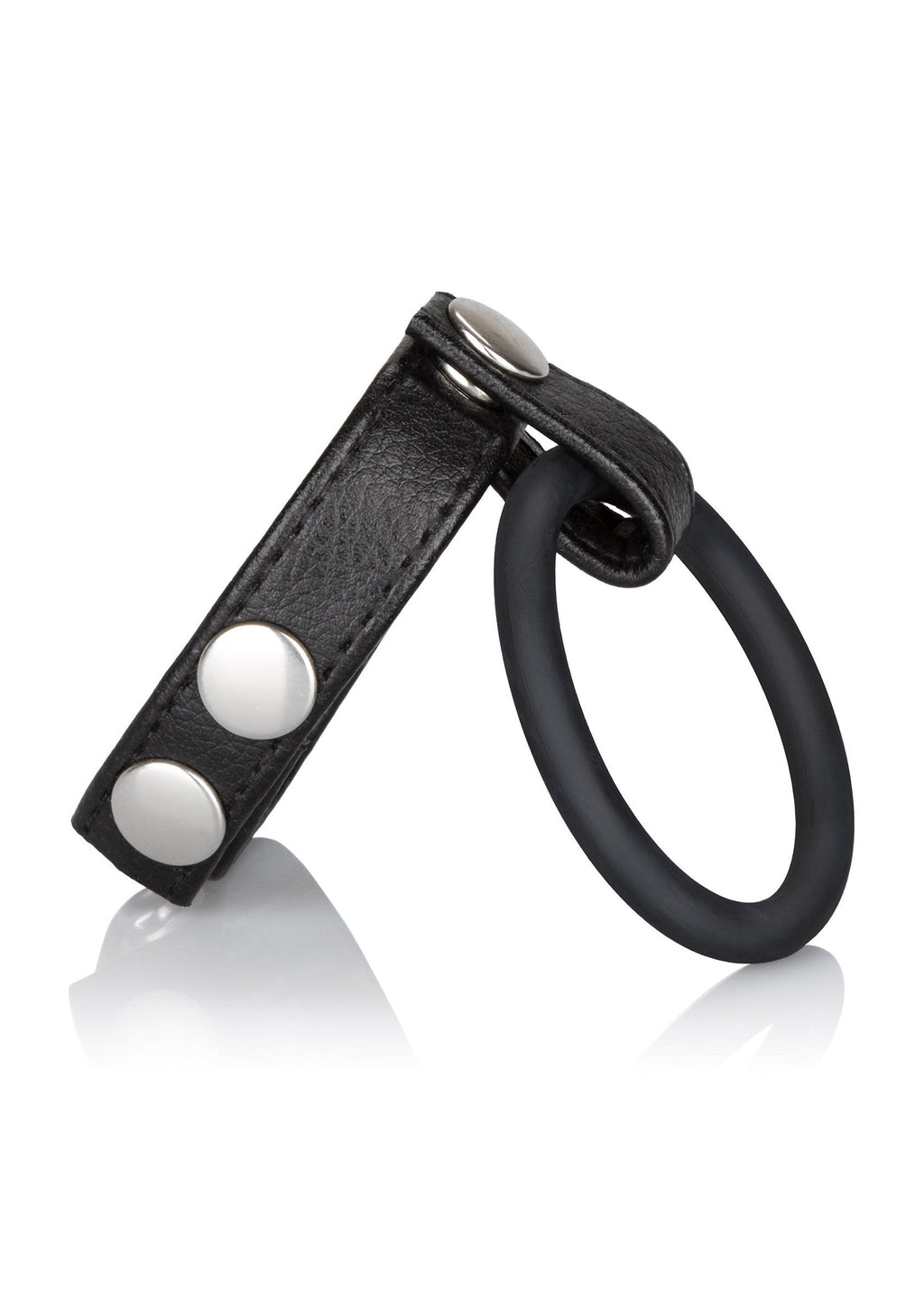 Spargipalle in pelle nero medio