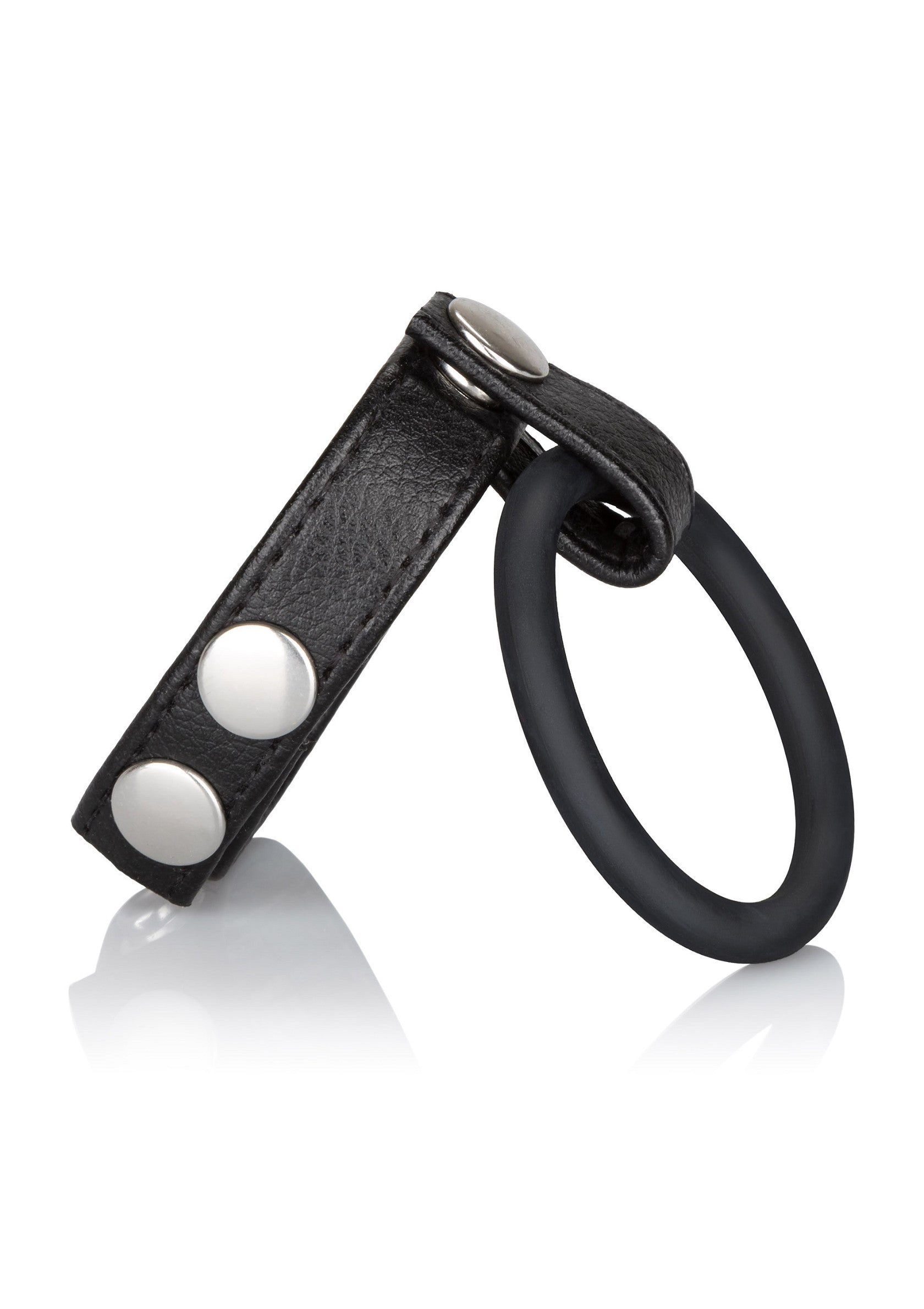 Spargipalle in pelle nero medio