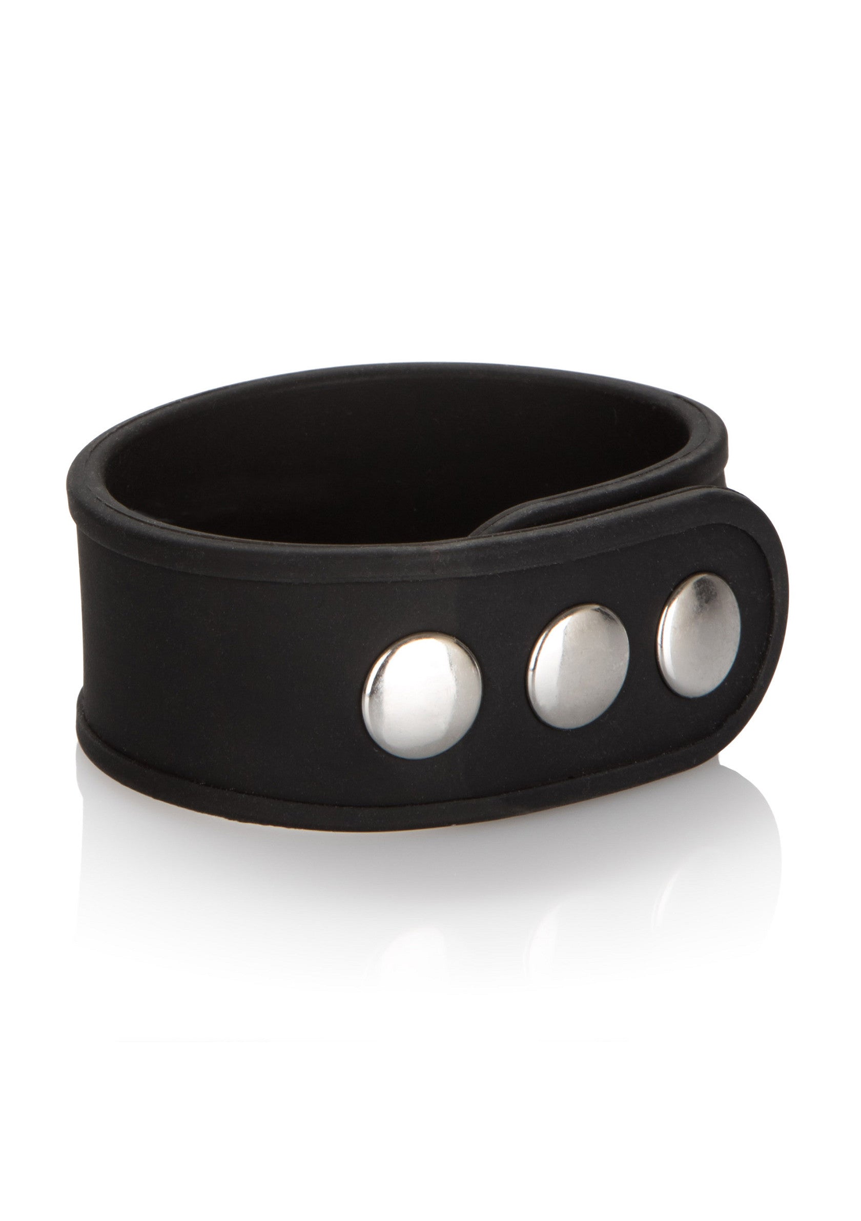 Black silicone 3-shot erection ring