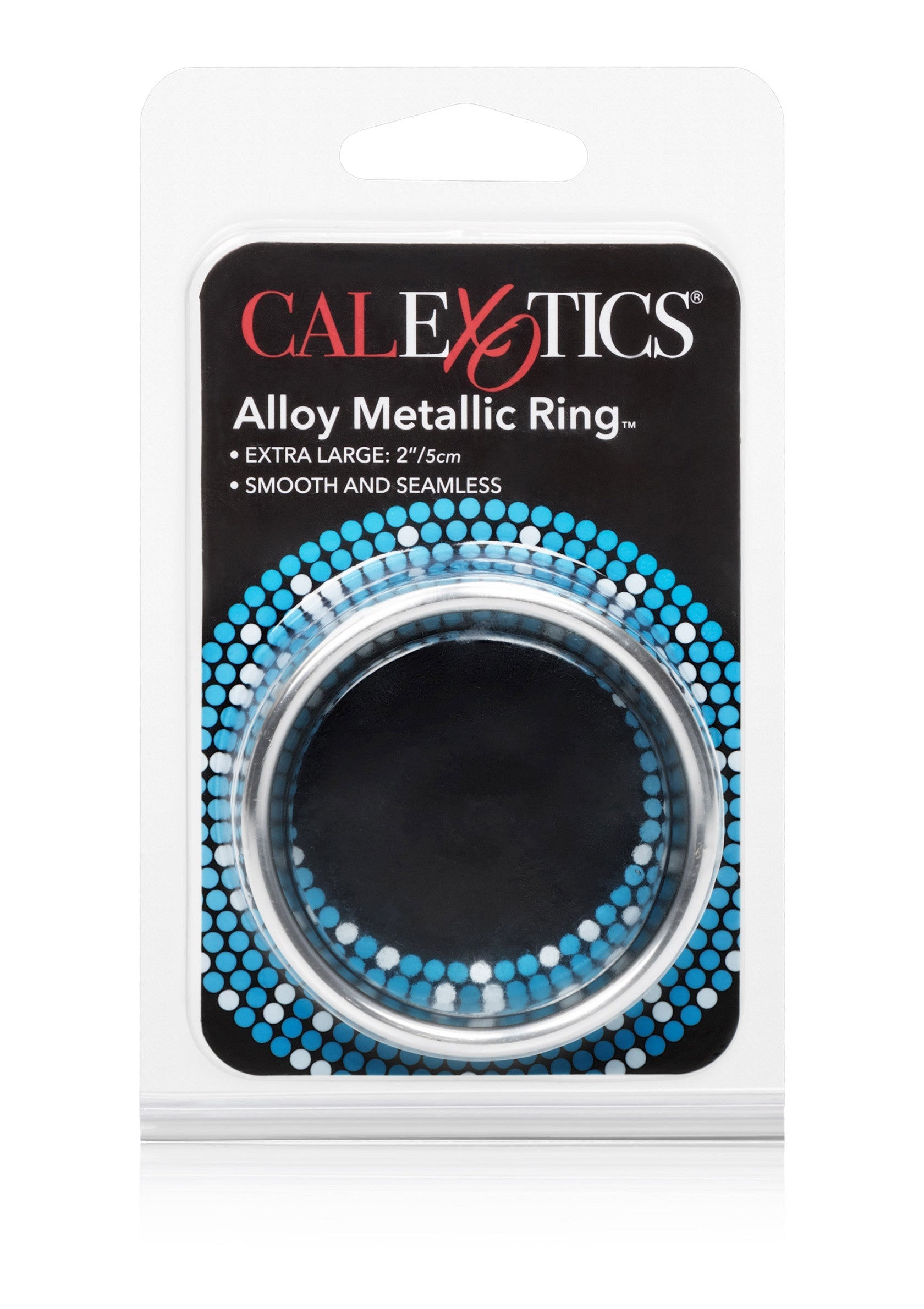 Extra large silver tone metal alloy ring