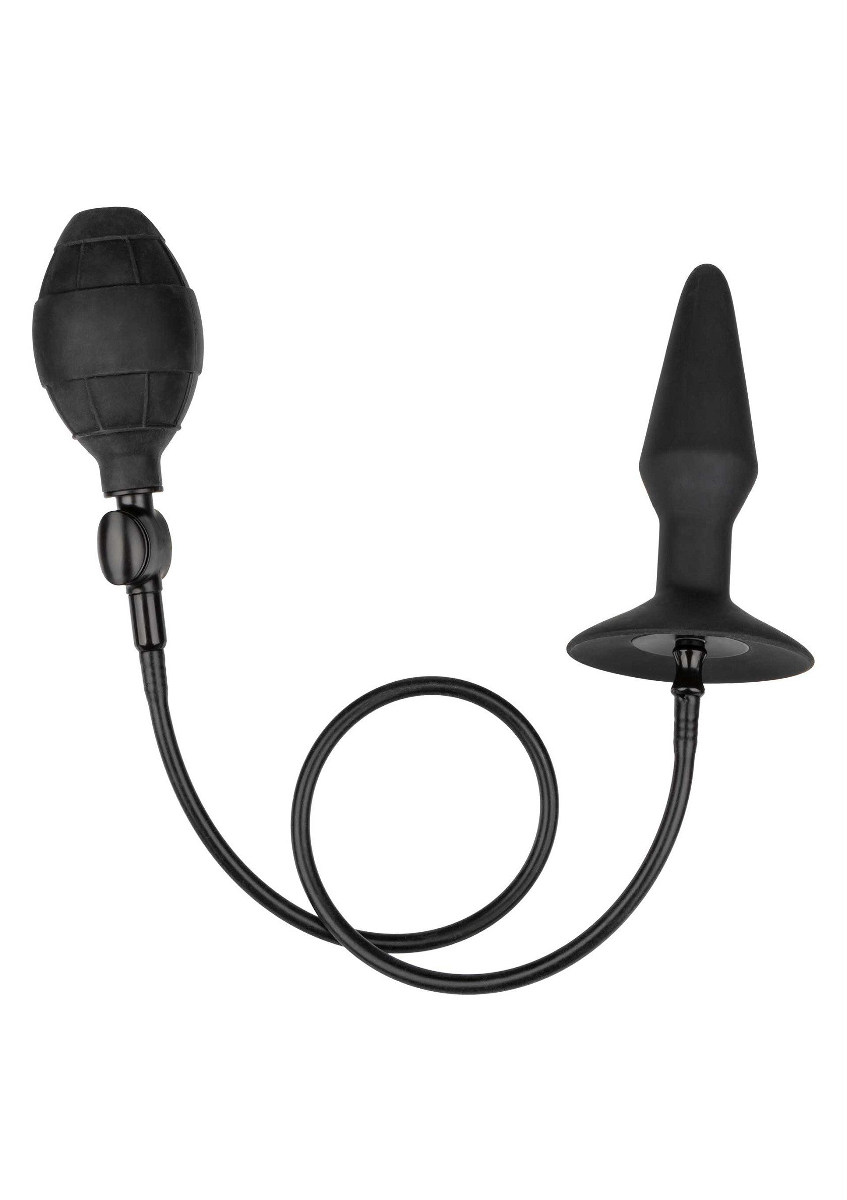 Plug anale gonfiabile medio nero