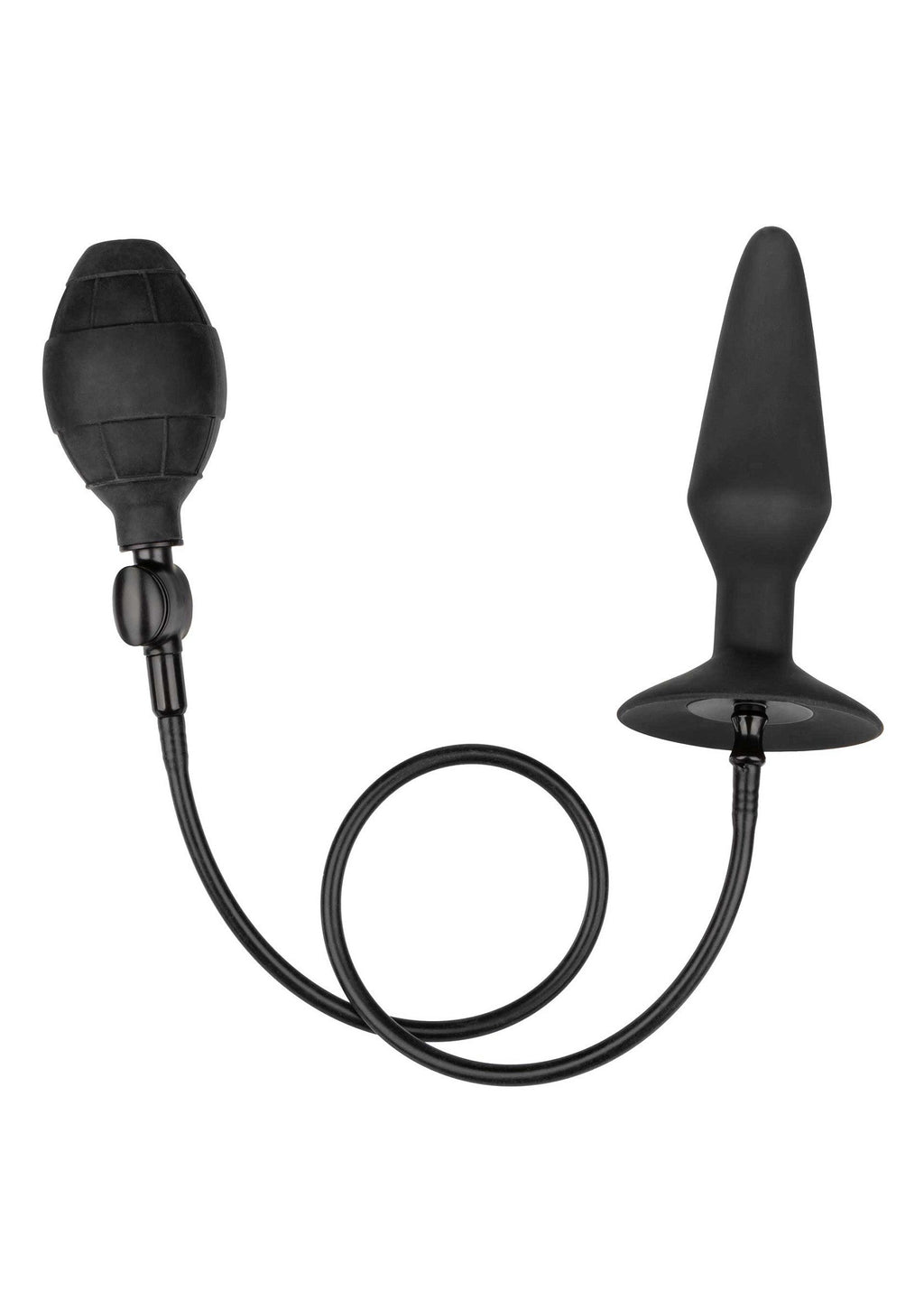 Large Black Silicone Inflatable Butt Plug
