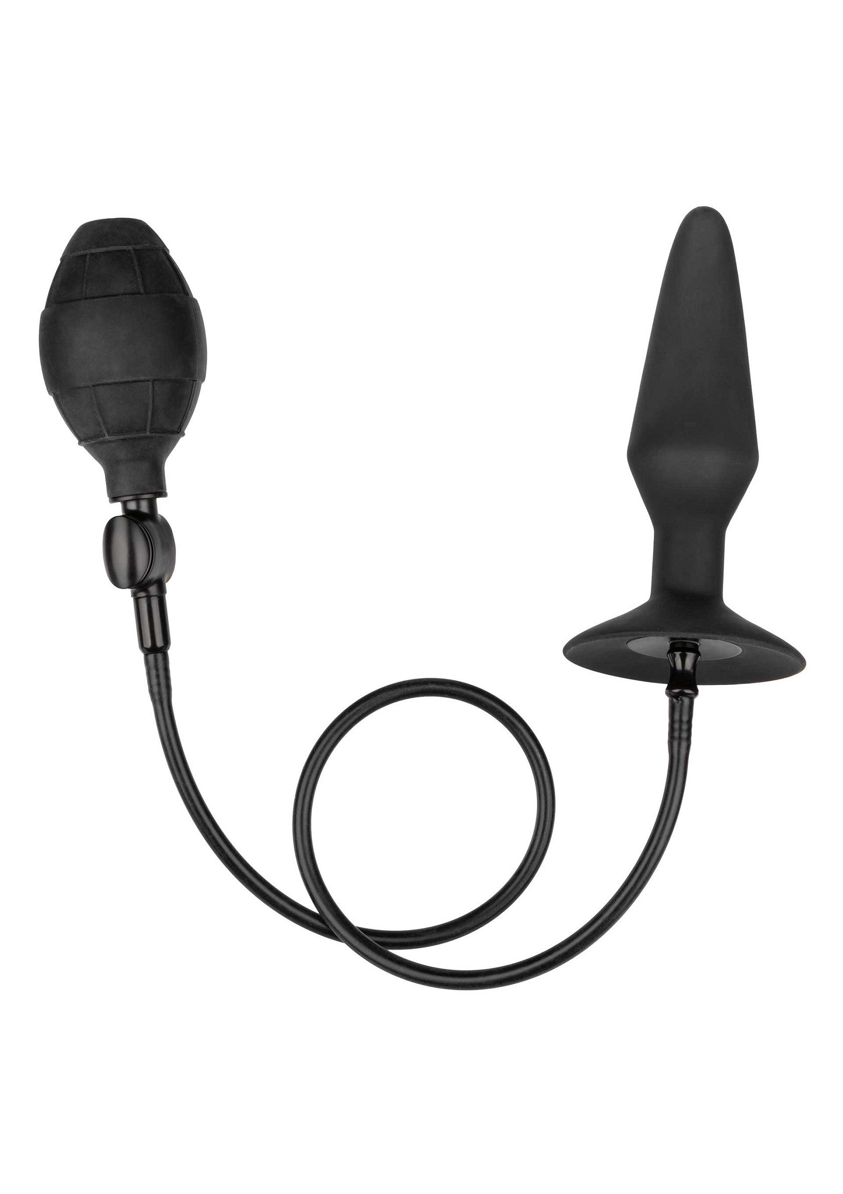 Large Black Silicone Inflatable Butt Plug