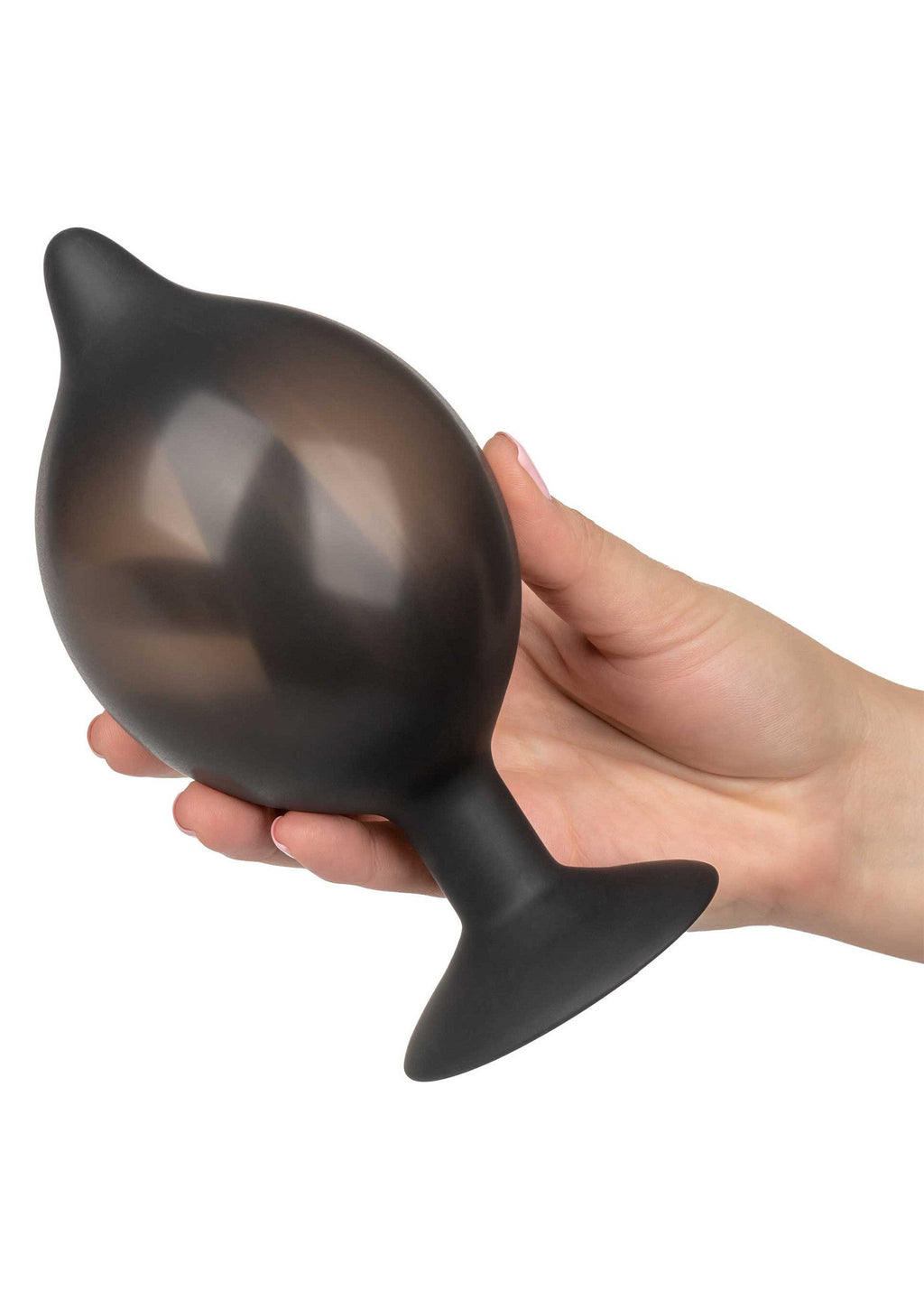 Large Black Silicone Inflatable Butt Plug