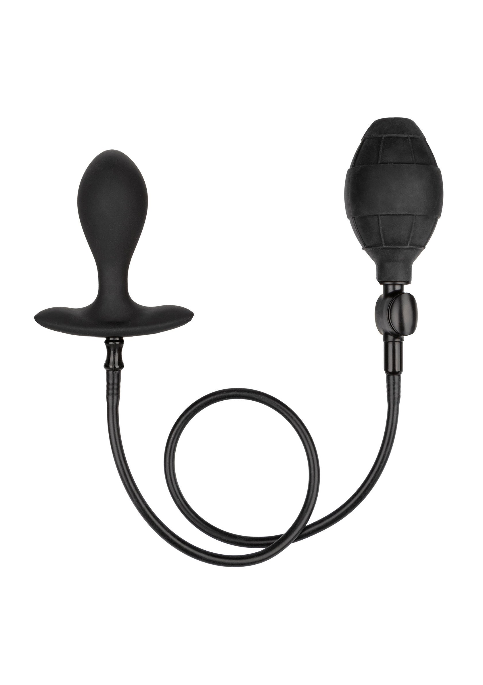 Black Silicone Inflatable Butt Plug