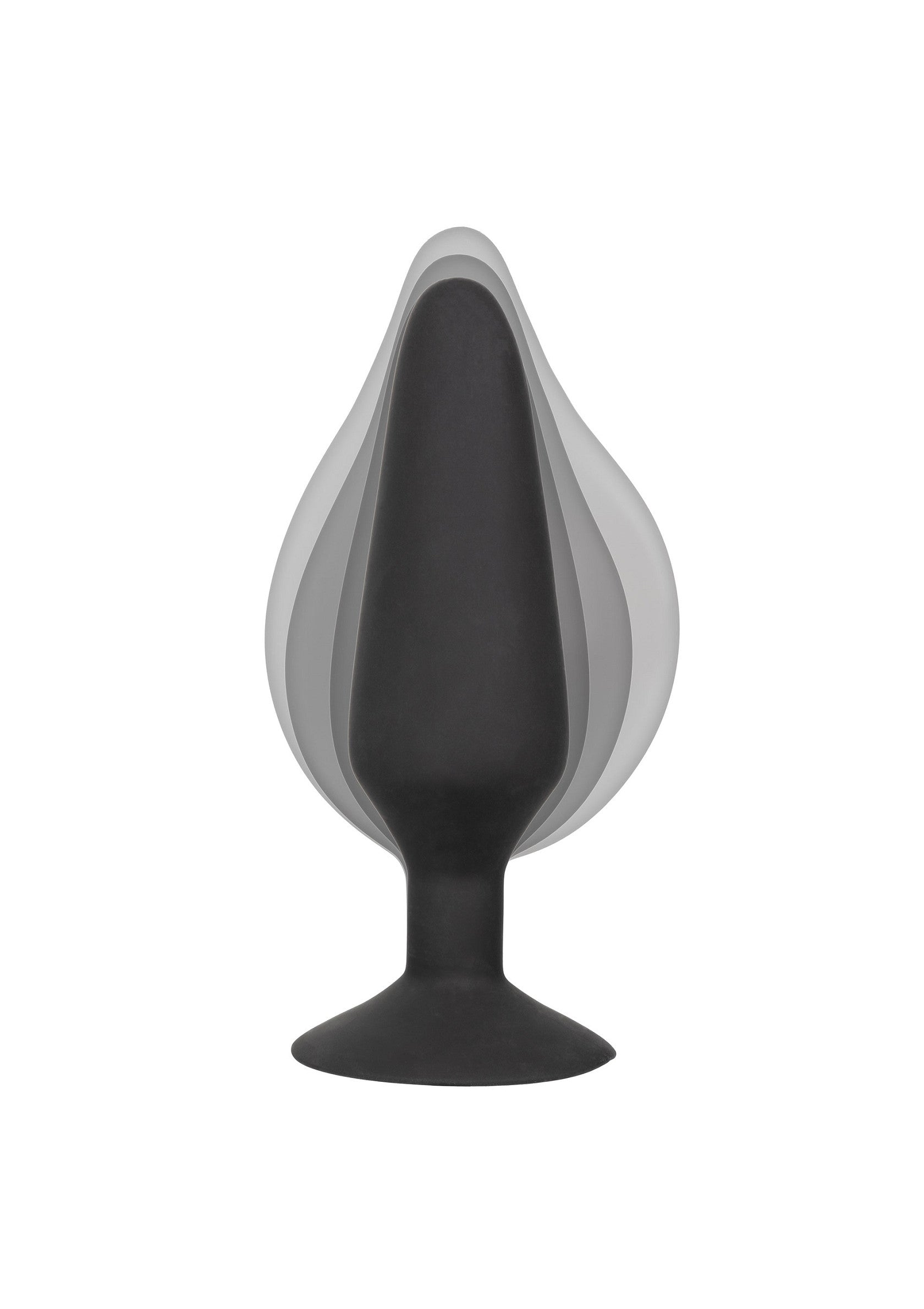 Black XL inflatable silicone butt plug